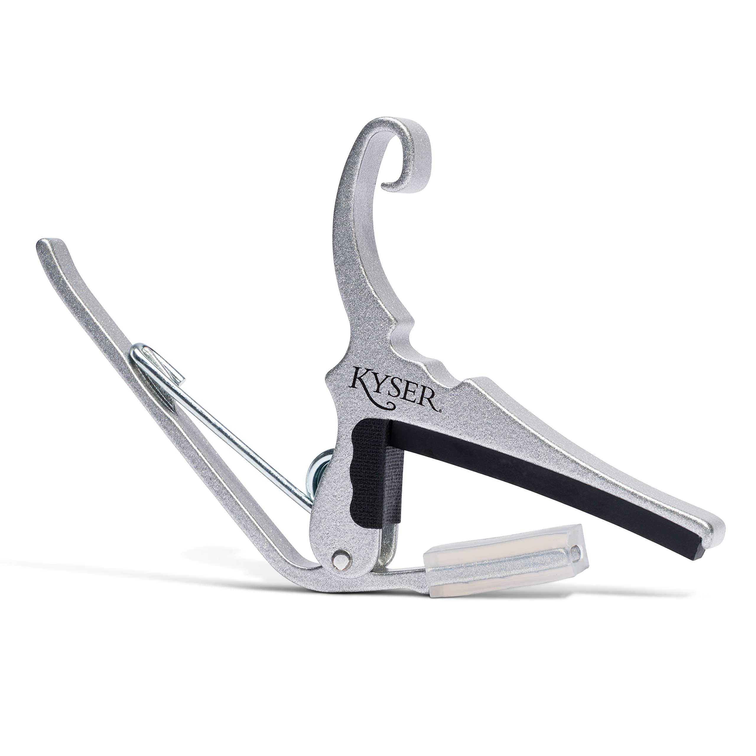 Kyser Quick Change Guitar Capo For 6 String Acoustic Guitars, Silver, Kg6Sa