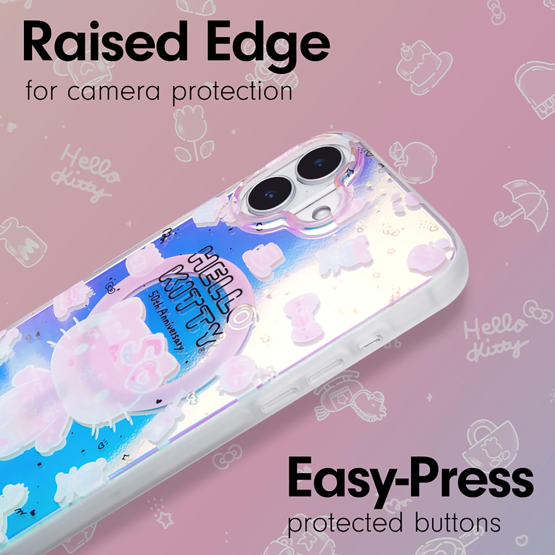 Sonix X Sanrio Case For Iphone 16 Plus | Compatible With Magsafe | 10Ft Drop Tested | Hello Kitty 50Th Anniversary