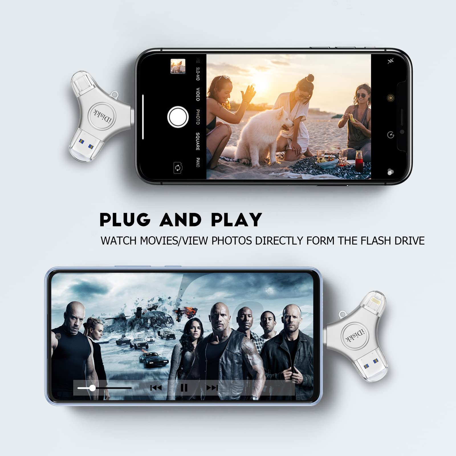 App*Le Certified Idiskk 1Tb Iphone 16 And 15 Photo Flashdrive For Iphone Photo Stick Usb  C Ipad Pro Android Samsung For Iphone 15/14/14 Pro/13/13 Pro/12 Pro/12/11, Thumb Drive Ffor Iphone Photos