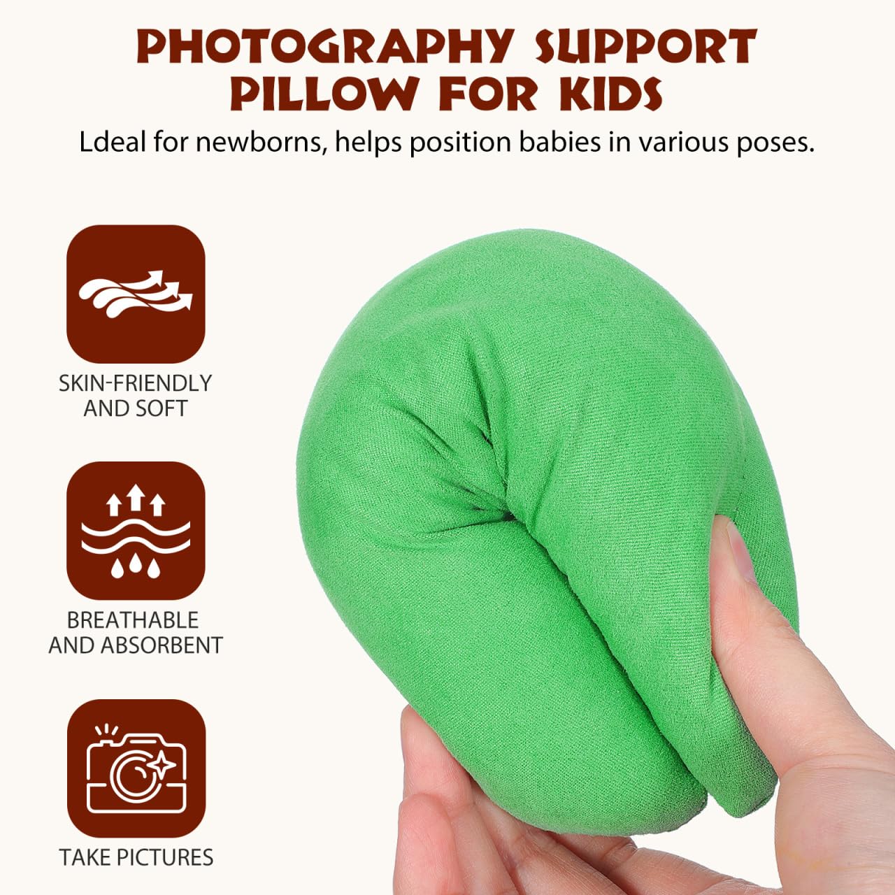 Newborn Photography Props - Hemobllo 6Pcs Comfortable Baby Photo Styling Props For 0-6 Months Baby - Multicolor