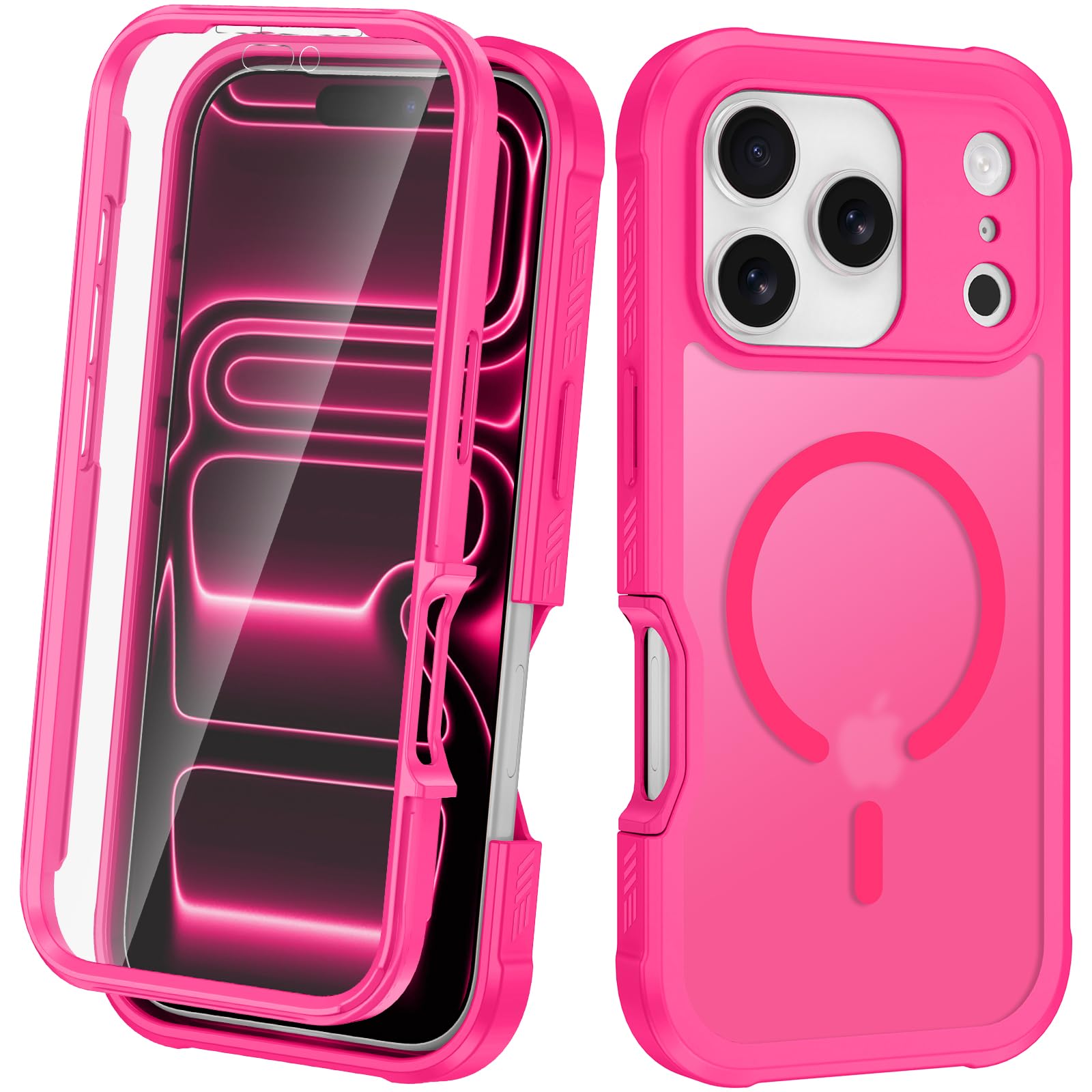 Avocase Magnetic for iPhone 17 Pro Max Case Built in Screen Protector [Compatible with MagSafe] Military-Grade Protection Full B