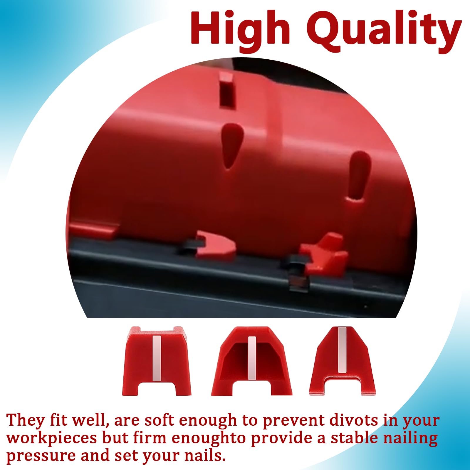 42 38 0017 No Mar Pad Kit Fit Milwaukee 2746 20 Nailertip And Milwaukee 18Ga Nailer For Milwaukee Nailers Bit Set Of 12