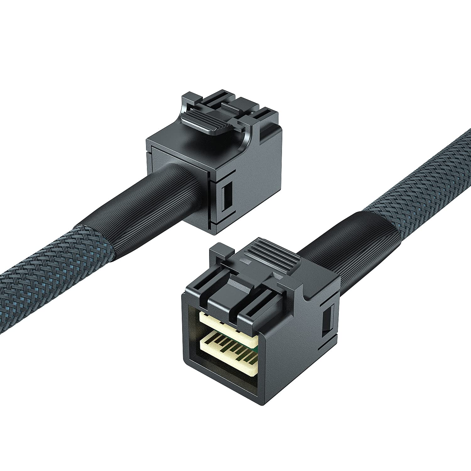 Internal Mini Sas Hd Sff 8643 To Sff 8643 Cable, With Sideband, 12G, 100 Ohm, Straight To Straight, 0.3 M(0.9Ft)
