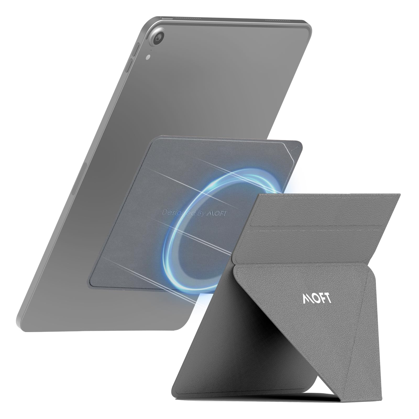 Moft Snap Tablet Stand, Compatible For Ipad Mini 6/5/4/3/2/1 And 7.9' 9.7' Tablets,Adjustable, Foldable, Portable, Swith Friendly With The Magic Keyboard And More, Cool Gray