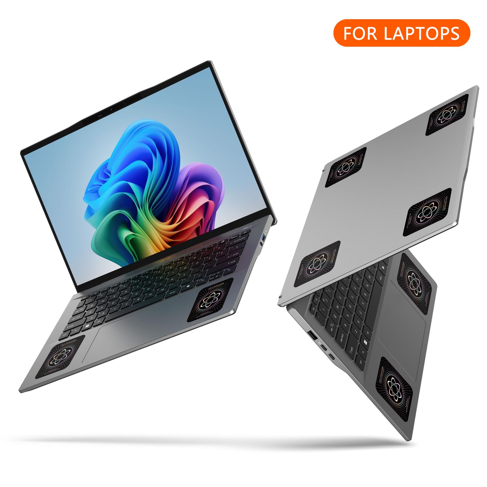 Emf Blocker For Cell Phones/Tablets/Laptops/Computer/Wifi/Tv/Electronic Devices, Shungite Protection Sticker, [Reusable], [Slim