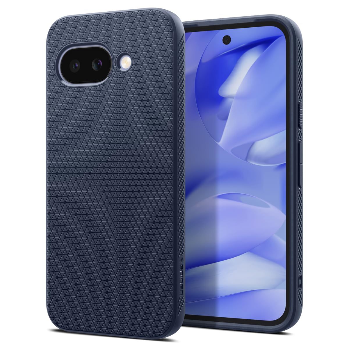 Spigen for Pixel 9a Case, Liquid Air (2025) [No Magnet Ring] [Military-Grade Protection] - Navy Blue