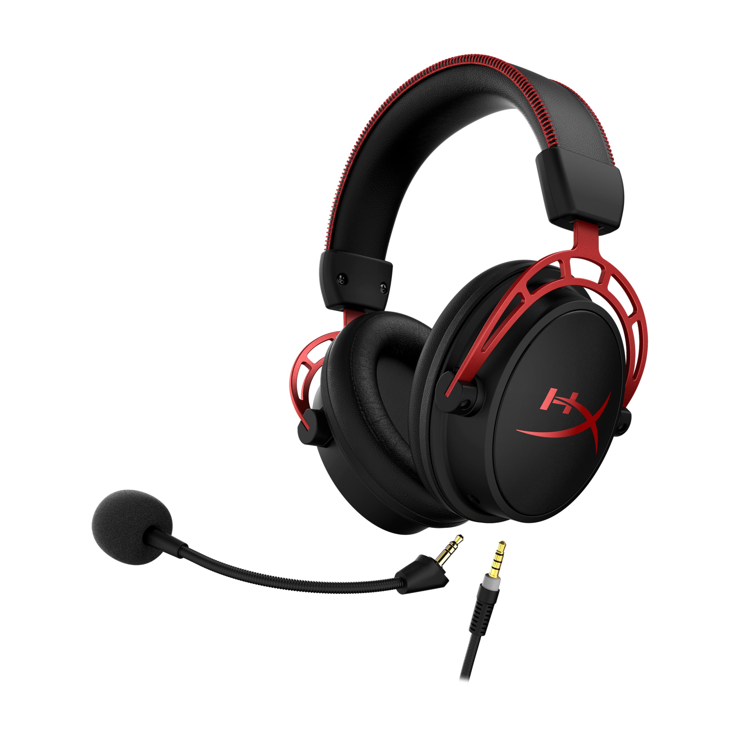 Hyperx Cloud Alpha   Gaming Headset, Dual Chamber Drivers, Legendary Comfort, Aluminum Frame, Detachable Microphone, Works On Pc