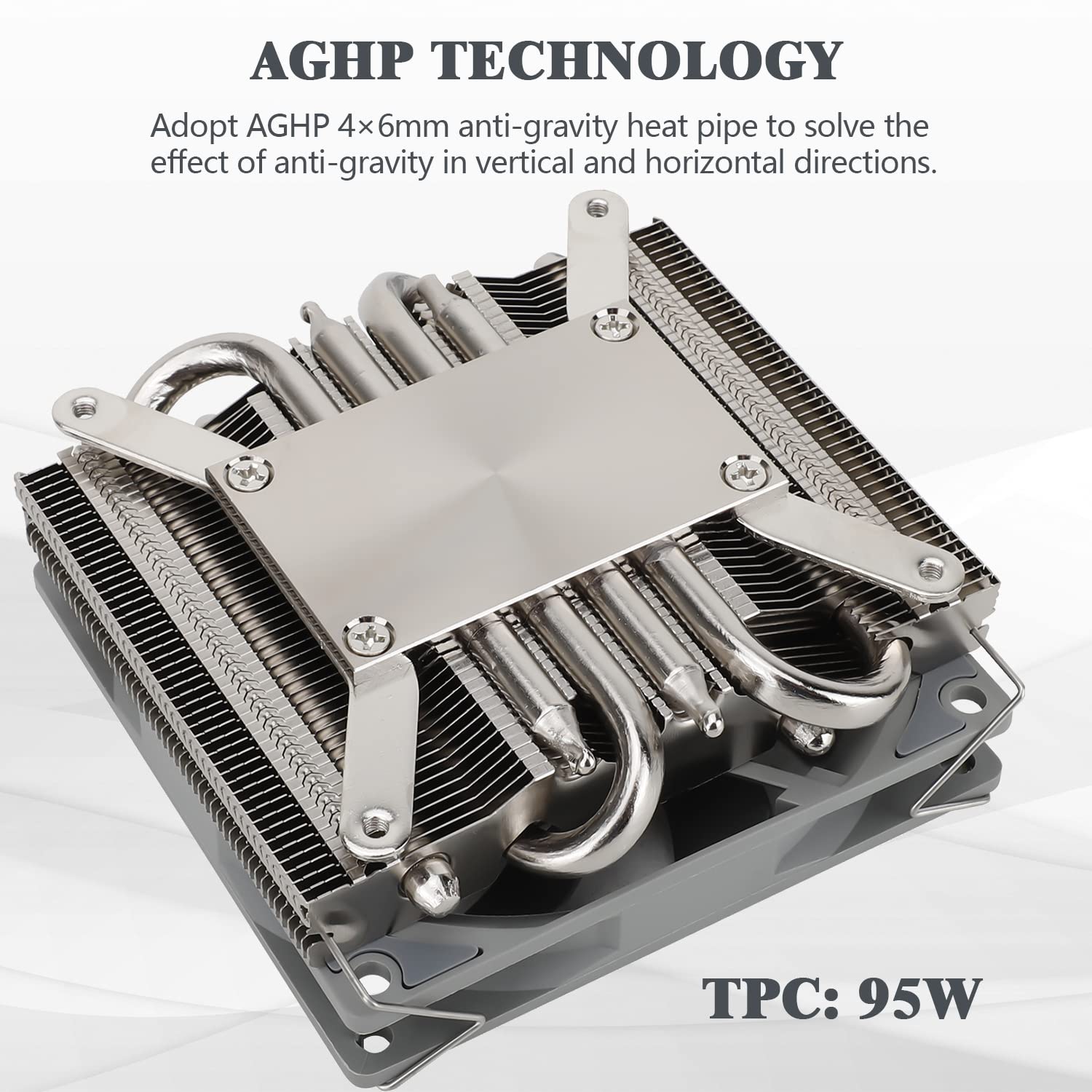 Thermalright Axp90 X36 Low Profile Itx Cpu Cooler, 36Mm Height, Tl 9015 Slim Pwm Cpu Fan, Computer Itx Heatsink Cooler, For Amd: