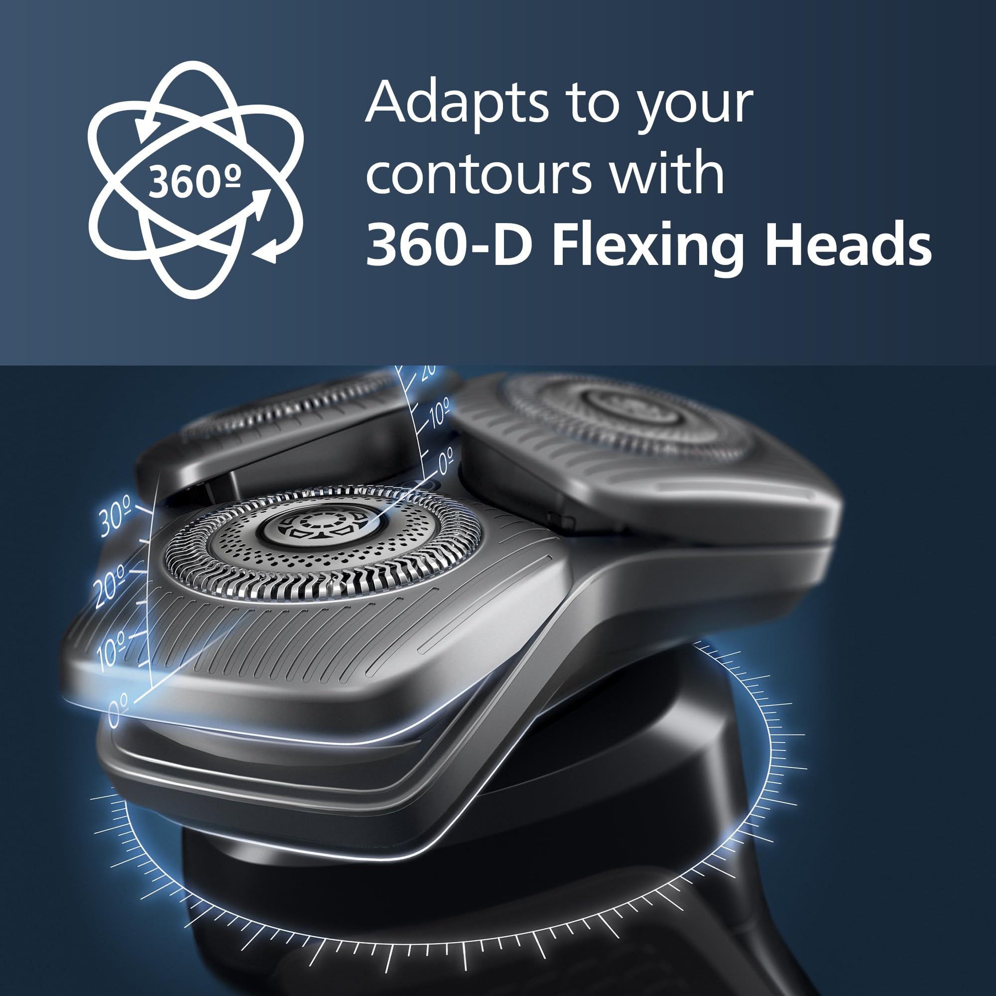 Philips Norelco Shaver Series 9400 Wet And Dry Electric Shaver, With Lift And Cut Shaving System And Senseiq Technology, Pop Up