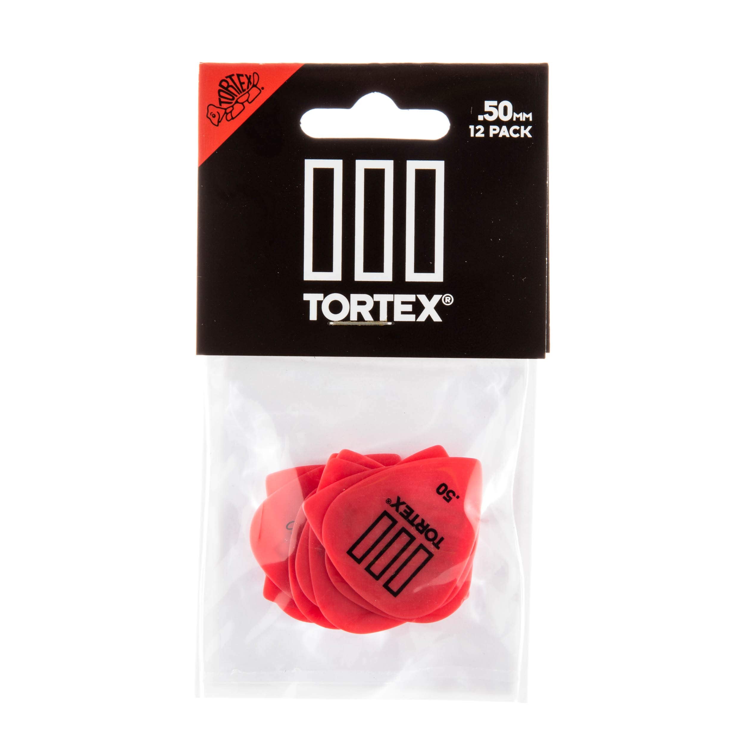 Dunlop 462P.50 Tortex� Tiii, Red, .50Mm, 12/Player'S Pack