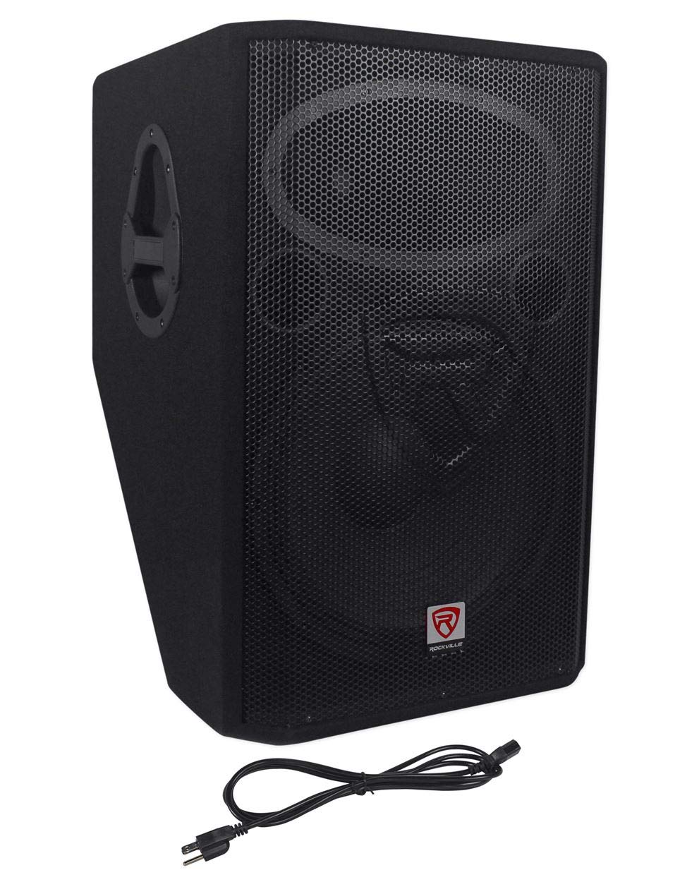 (2) Rockville Rsm15A 15'' 2 Way Powered Active Floor Monitor Speakers 2800 Watts