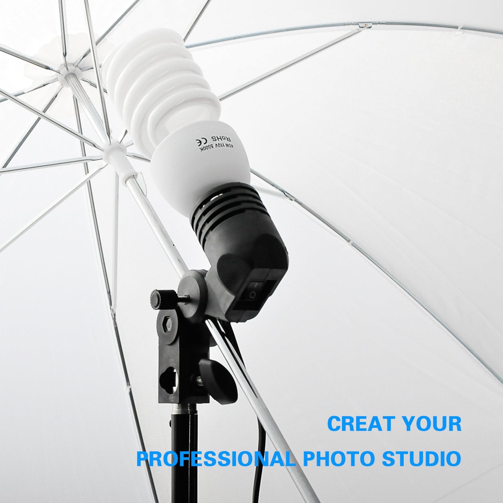 Emart Photography Umbrella Lighting Kit, 400W 5500K Photo Portrait Continuous Reflector Lights For Camera Video Studio Shooting