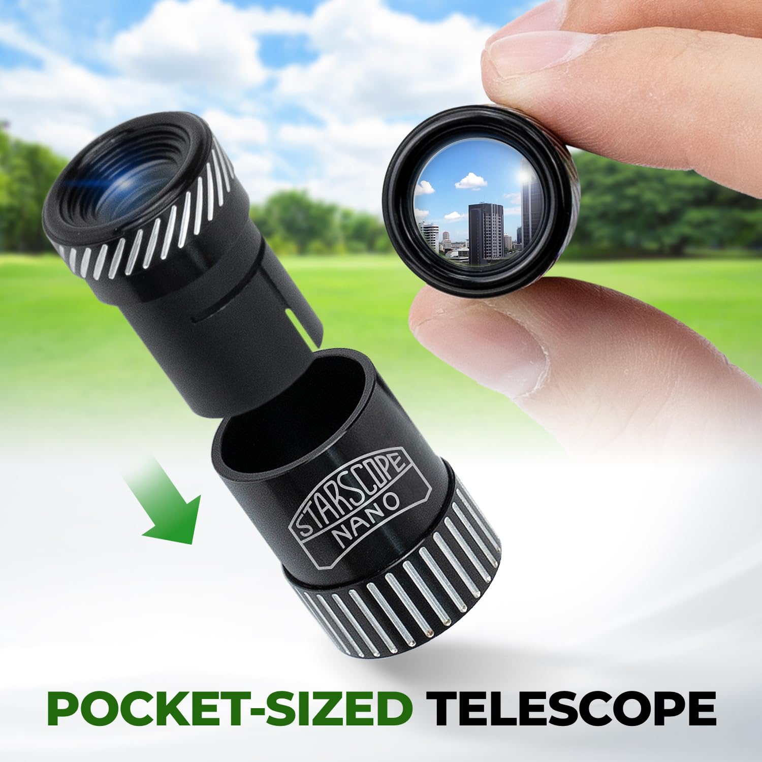 Starscope Nano Monocular Compact Scope   3 In 1 Pocket Microscope, Loupe Magnifier, Mini Telephoto Lens For Iphone Android | Hig
