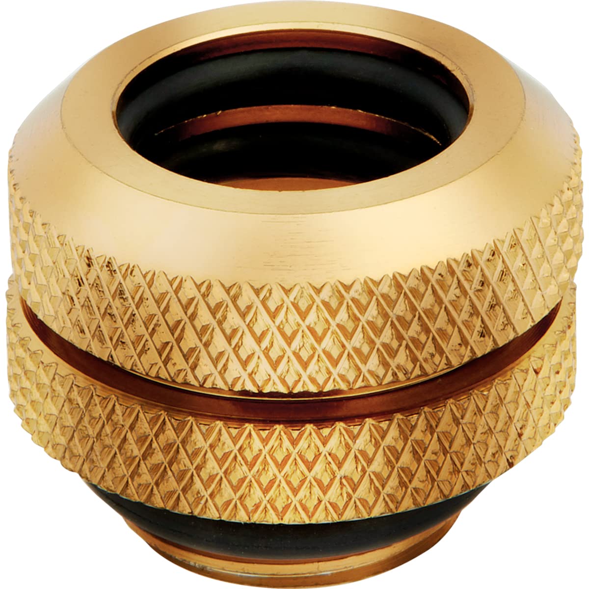 Corsair Hydro X Series, XF Hardline 12mm OD Fittings, Four Pack (G1/4 BSPP Port Threads, Solid Brass Durability, Compatible with