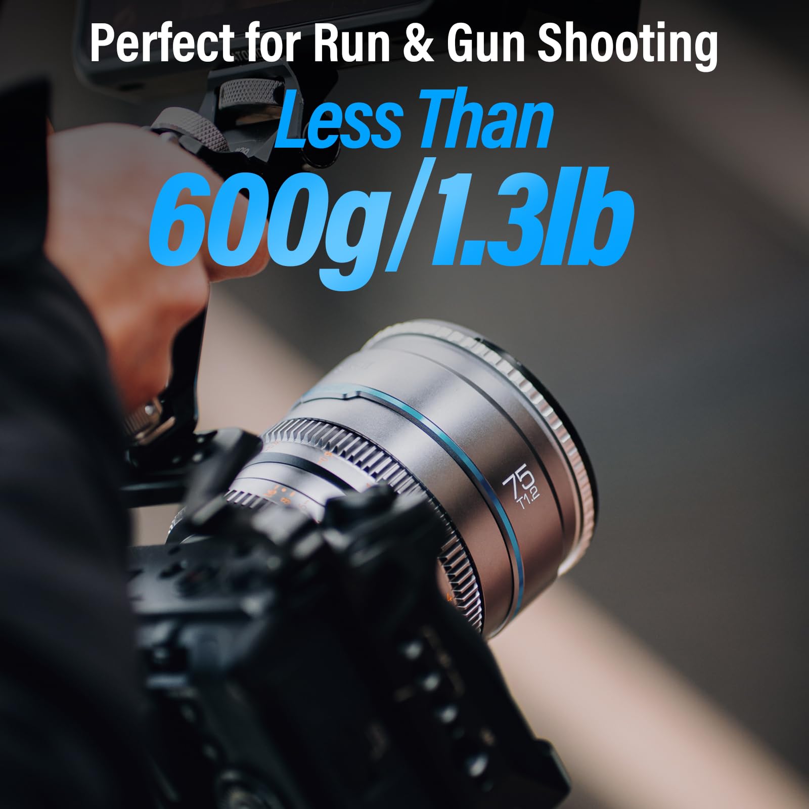 Sirui Night Walker T1.2 S35 Cine Lens Set, 16Mm, 24Mm, 35Mm, 55Mm, 75Mm Large Aperture Manual Focus Lens (E Mount, Metal Grey)