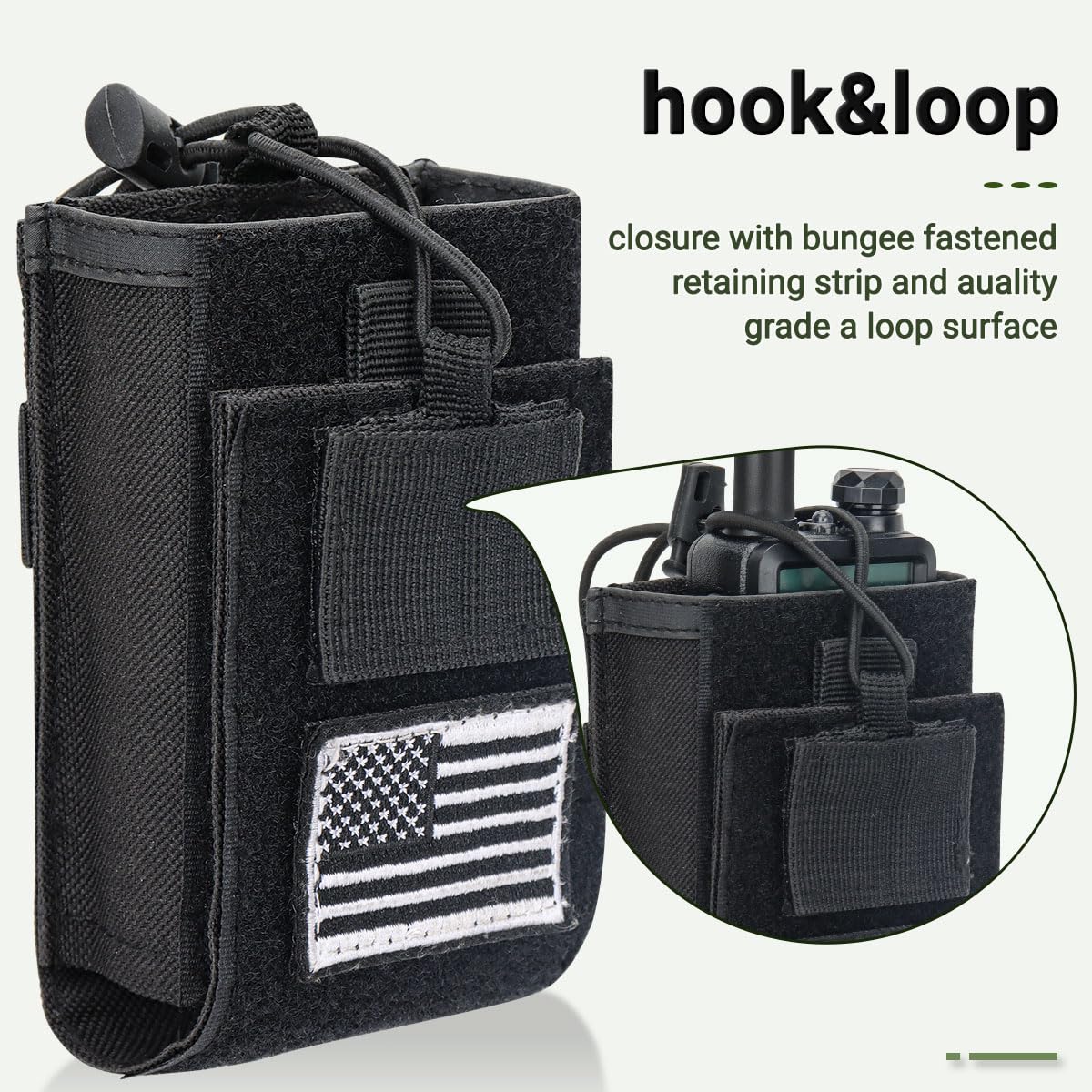 Tactical Radio Holder Radio Case Molle Radio Holster Military Heavy Duty Radios Pouch Bag For Baofeng Uv 5R Bf F8Hp Ar 152 Two W
