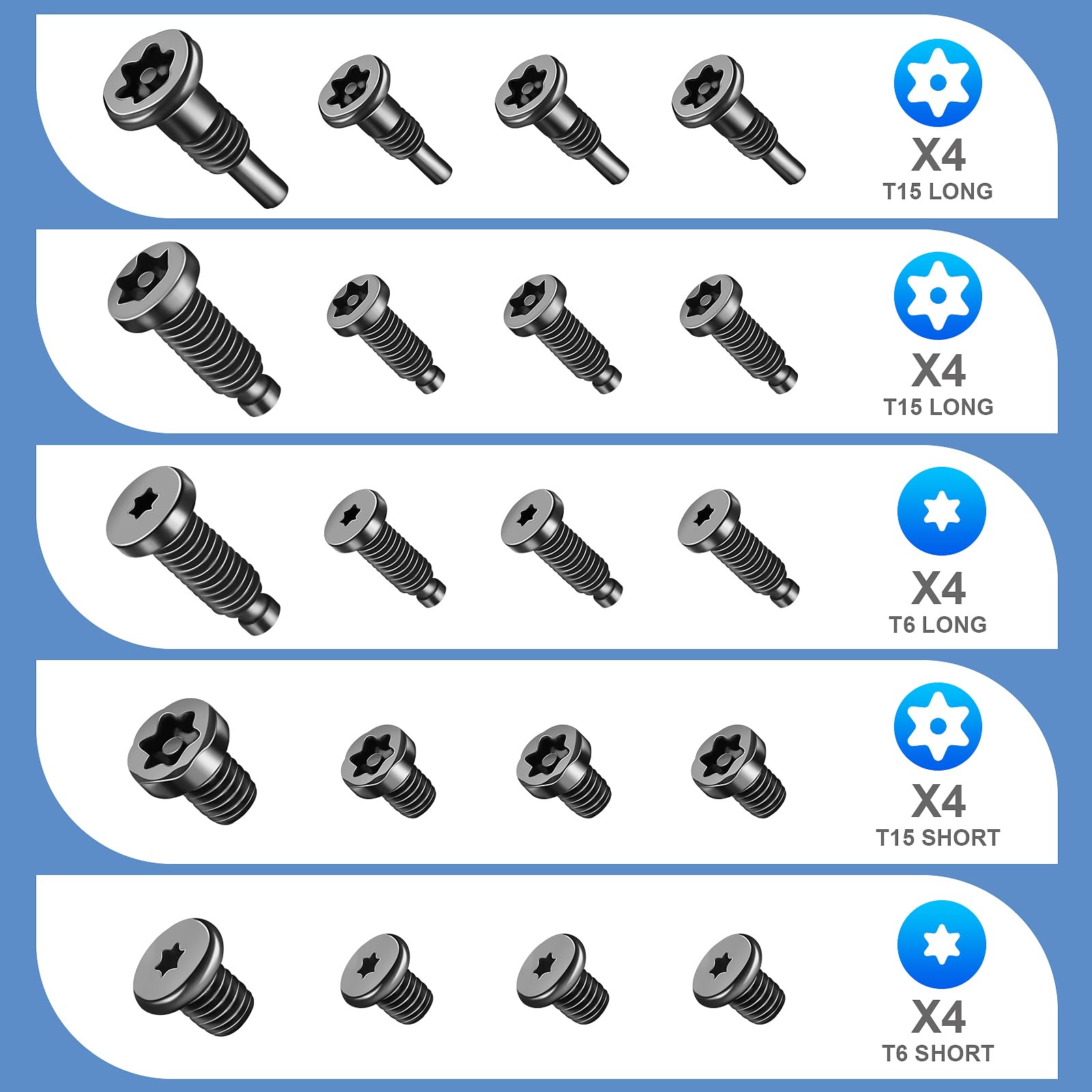20Pcs Doorbell Screws For Ring Doorbell Screws Replacement, Video Doorbell Replacement Screws, Security Screws Compatible With V