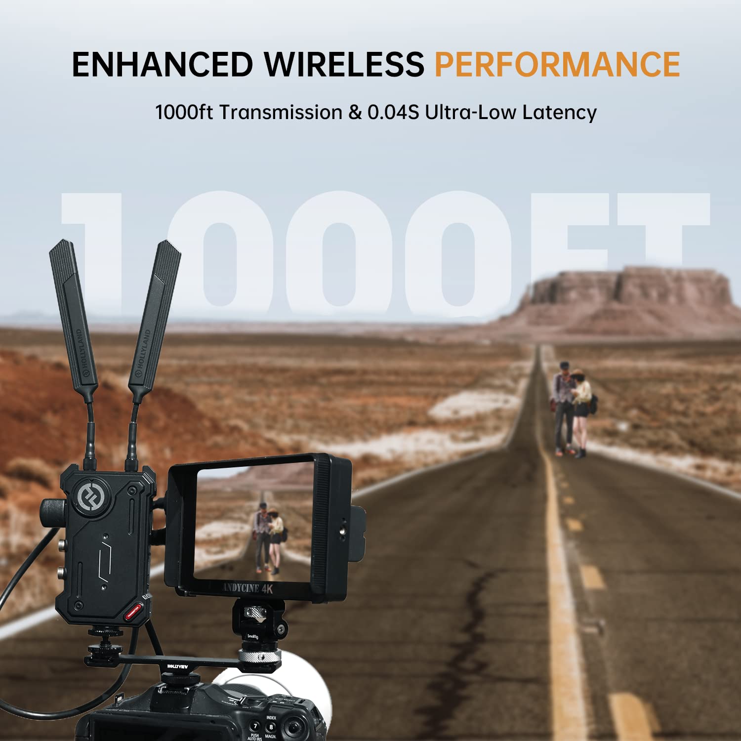 Hollyland Cosmo C1 Wireless Video Transmitter Receiver 5Ghz Transmission System, 1000Ft Range, Dual Sdi&1 Hdmi, Up To 1080P60, 4