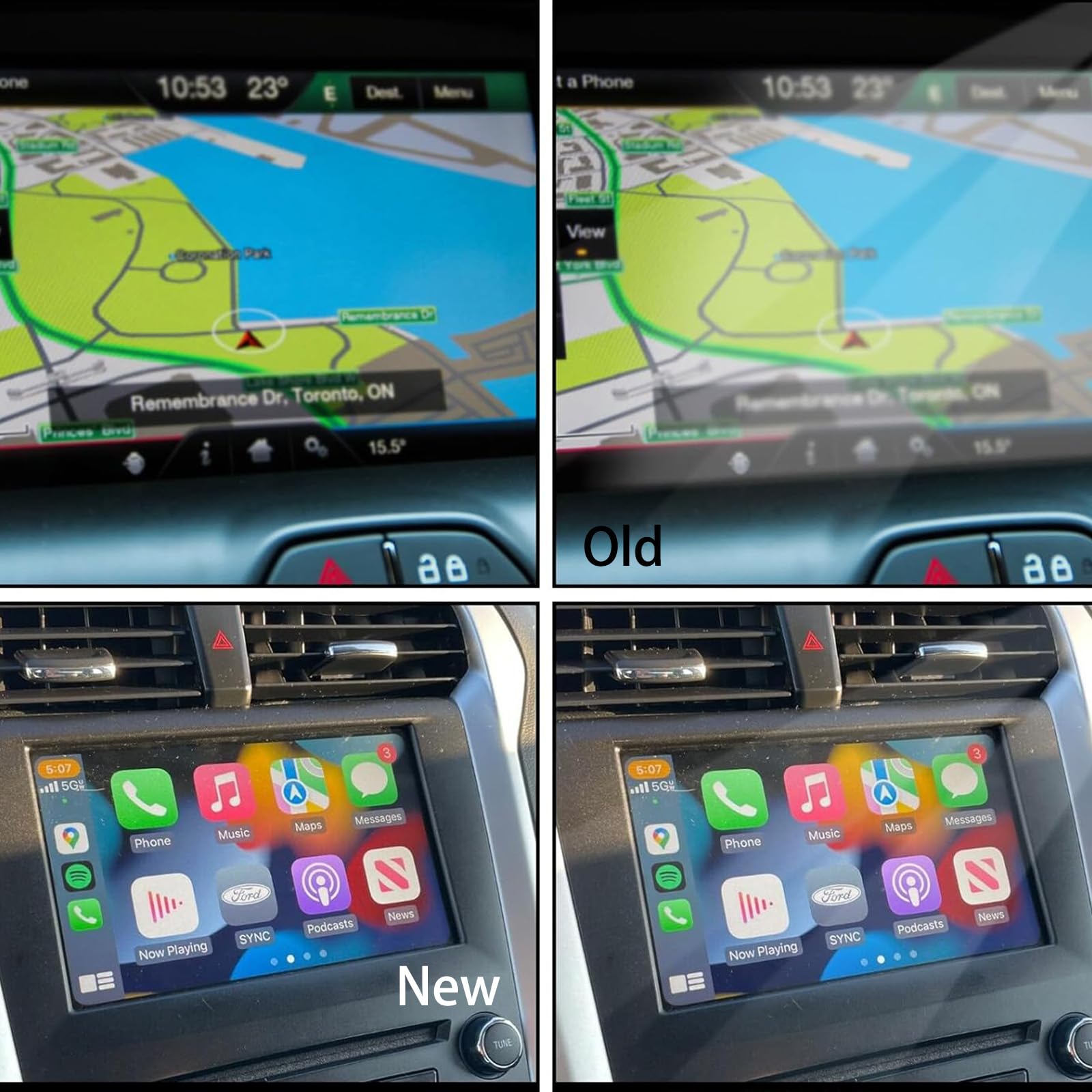 Tephnf For Sync 3 Navigation 8'' Display Touchscreen For Ford Lincoln Radio 2016 2020 Gl3T 18B955 Sb