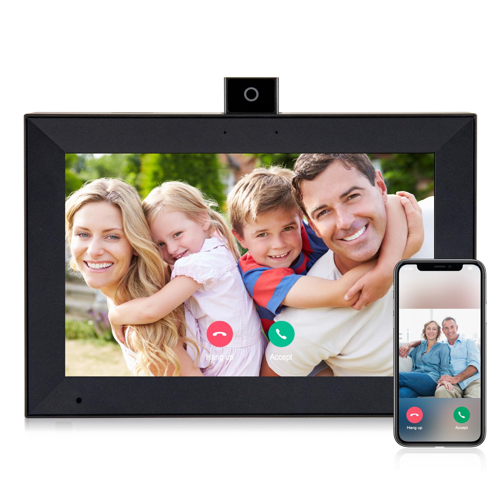 Ryesug Digital Picture Frame 10.1 Inch Wifi Smart Digital Photo Frame With 16Gb Memory, 1280X800 Hd Ips Touch Screen Video Call