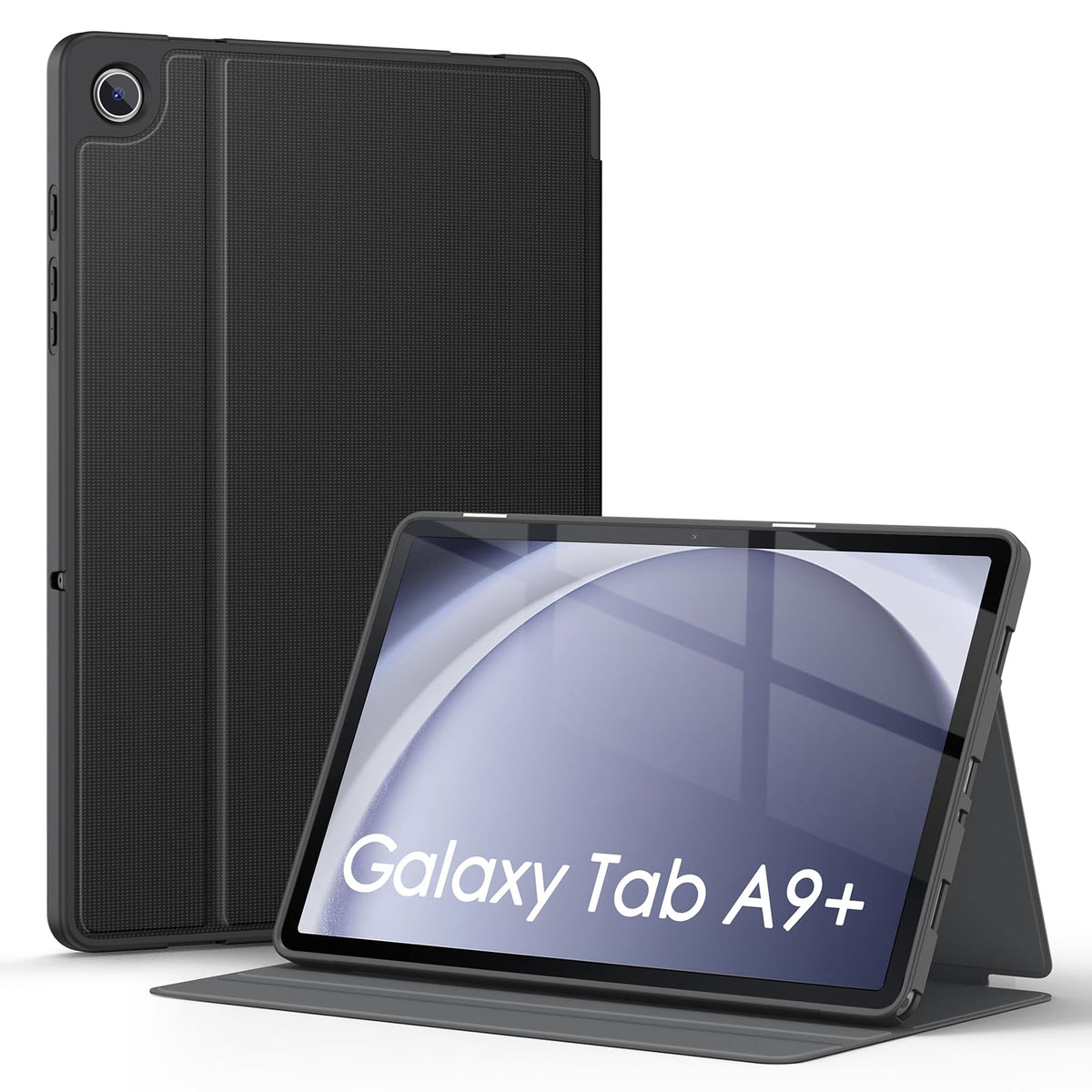 Soke Case For Galaxy Tab A9+/A9 Plus 11 Inch 2023, Shock Proof Smart Folio Stand Case, Multi  Viewing Angles, Soft Tpu Back Cover For Samsung Galaxy Tab A9+ Tablet [Sm X210/X216/X218], Black