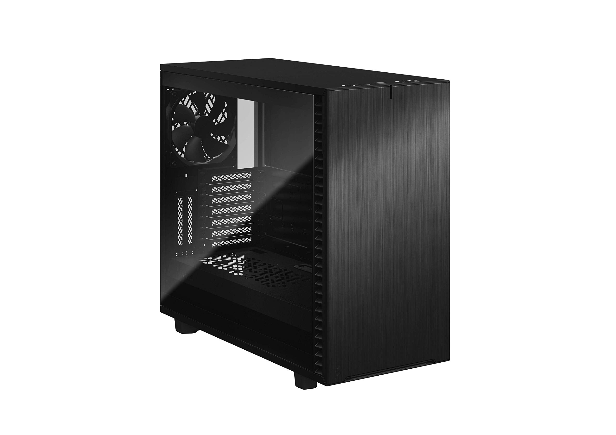 Fractal Design Define 7 Black Brushed Aluminum/Steel E Atx Silent Modular Dark Tempered Glass Window Mid Tower Computer Case