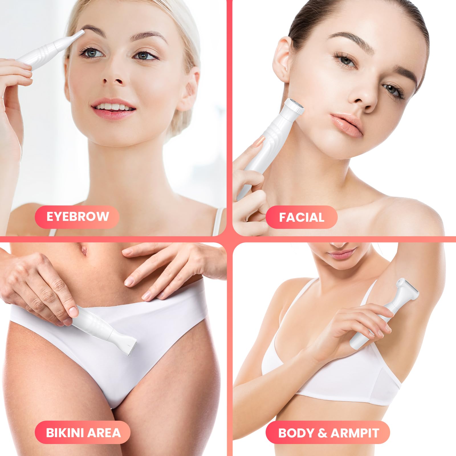 Maxgroom Bikini Trimmer For Women, All In One Waterproof Lady'S Electric Razor Shaver And Facial Hair Removal, Rechargeable Body