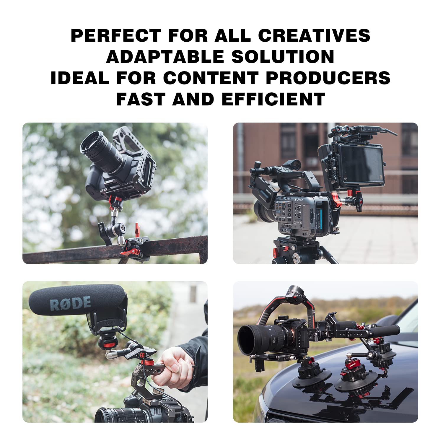 Ifootage Lt2 3.5 Spider Crab Magic Friction Arm,Aluminum Alloy & Stainless Steel,Fits For Dslr,Video Monitor,Flash Light,Microph