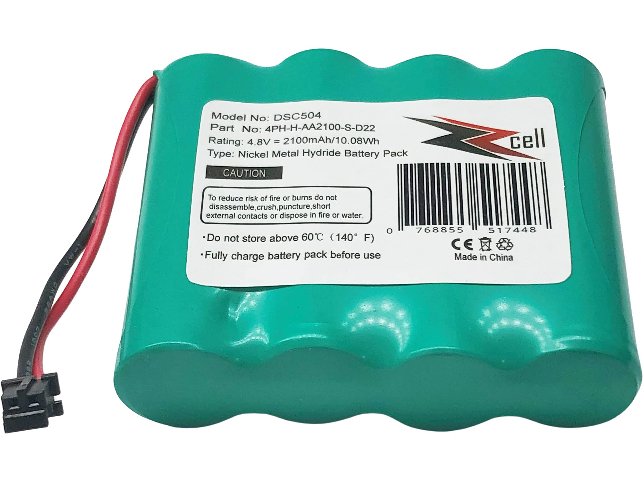 Zzcell Battery Replacement For Dsc Wtk5504 Wireless Keypad Ws4920He Wireless Repeater 4Ph H Aa2100 S D22,17000153, Wka5504, Dsc 