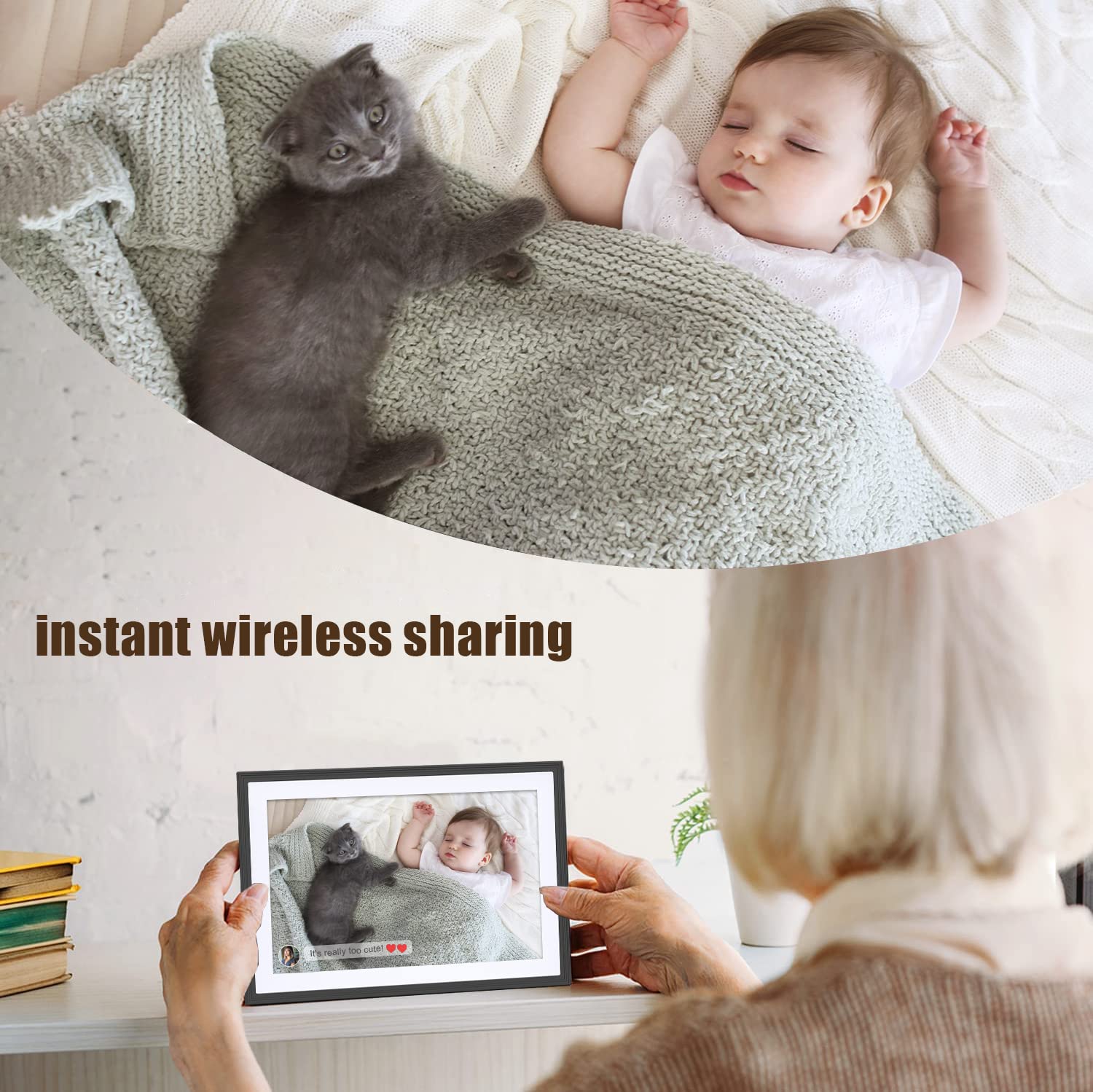 Frameo Digital Picture Frame 10.1 Inch Digital Photo Frame With 1920 * 1200 Ips Full Hd Touchscreen, 16Gb Wifi Digital Picture F