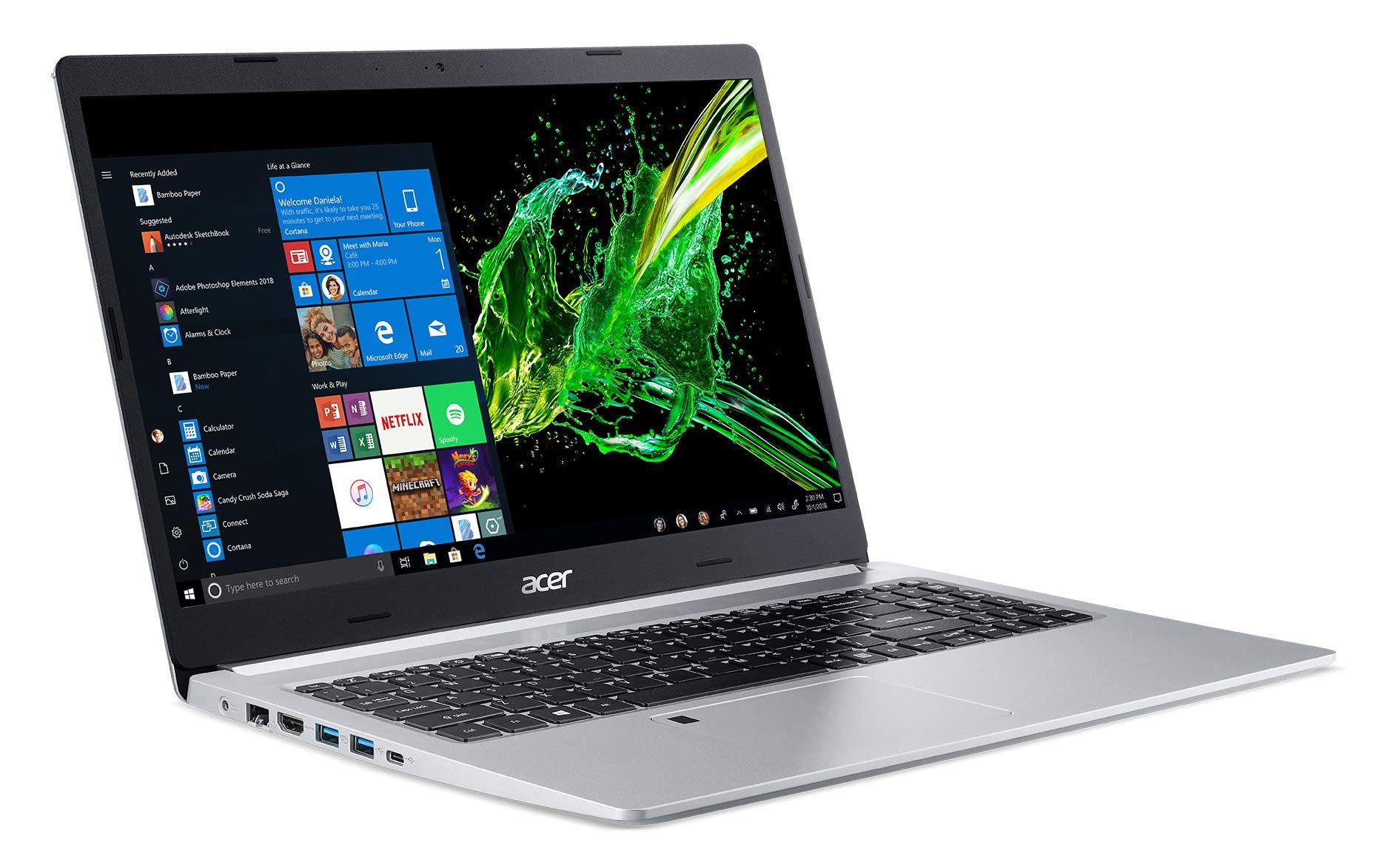 Acer Aspire 5 Slim Laptop, 15.6 Full HD IPS Display, 10th Gen Intel Core i5-10210U, 8GB DDR4, 256GB PCIe NVMe SSD, Intel Wi-Fi 6