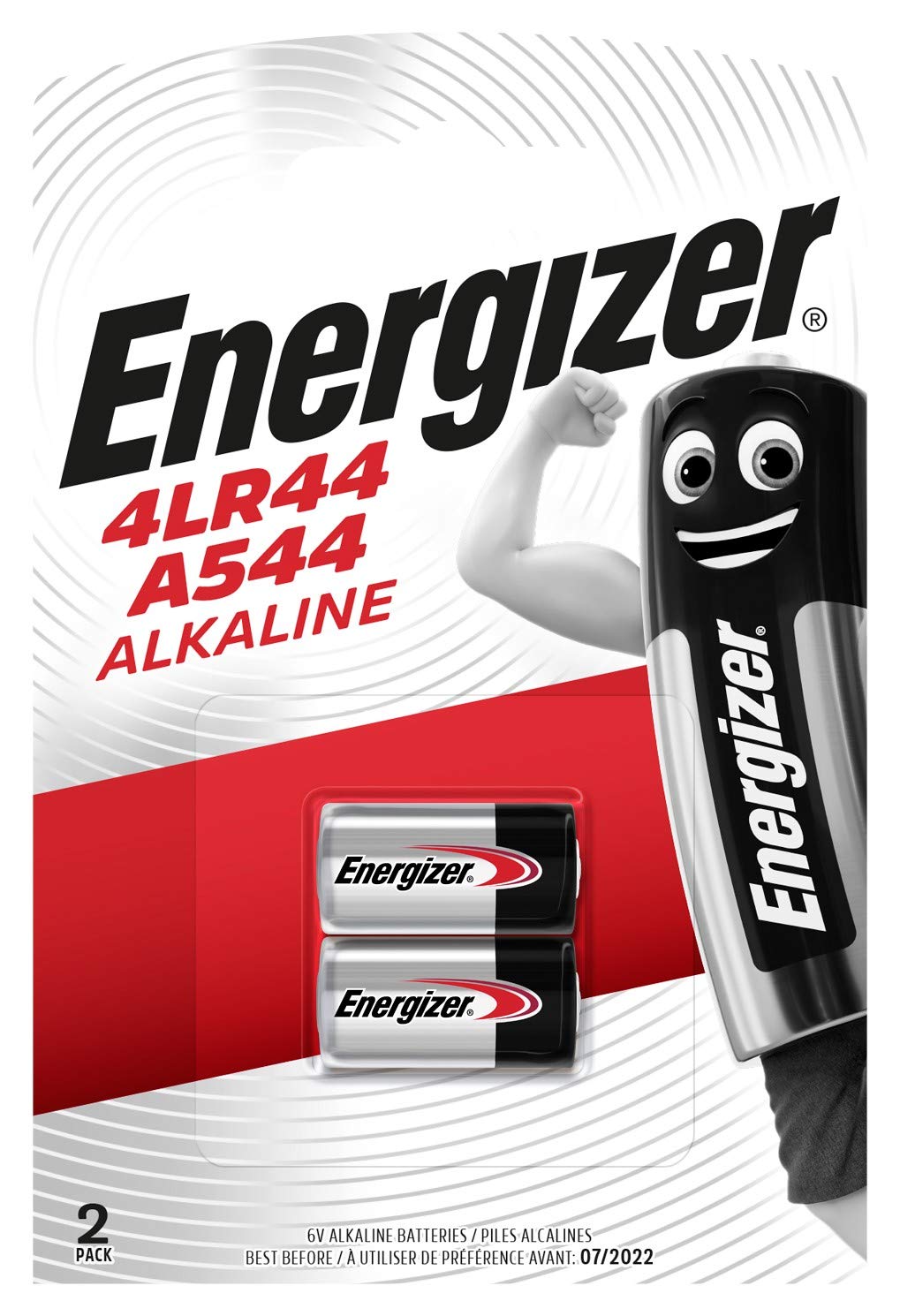 Energizer Battery 4Lr44/A544 Alkaline 2, 235407