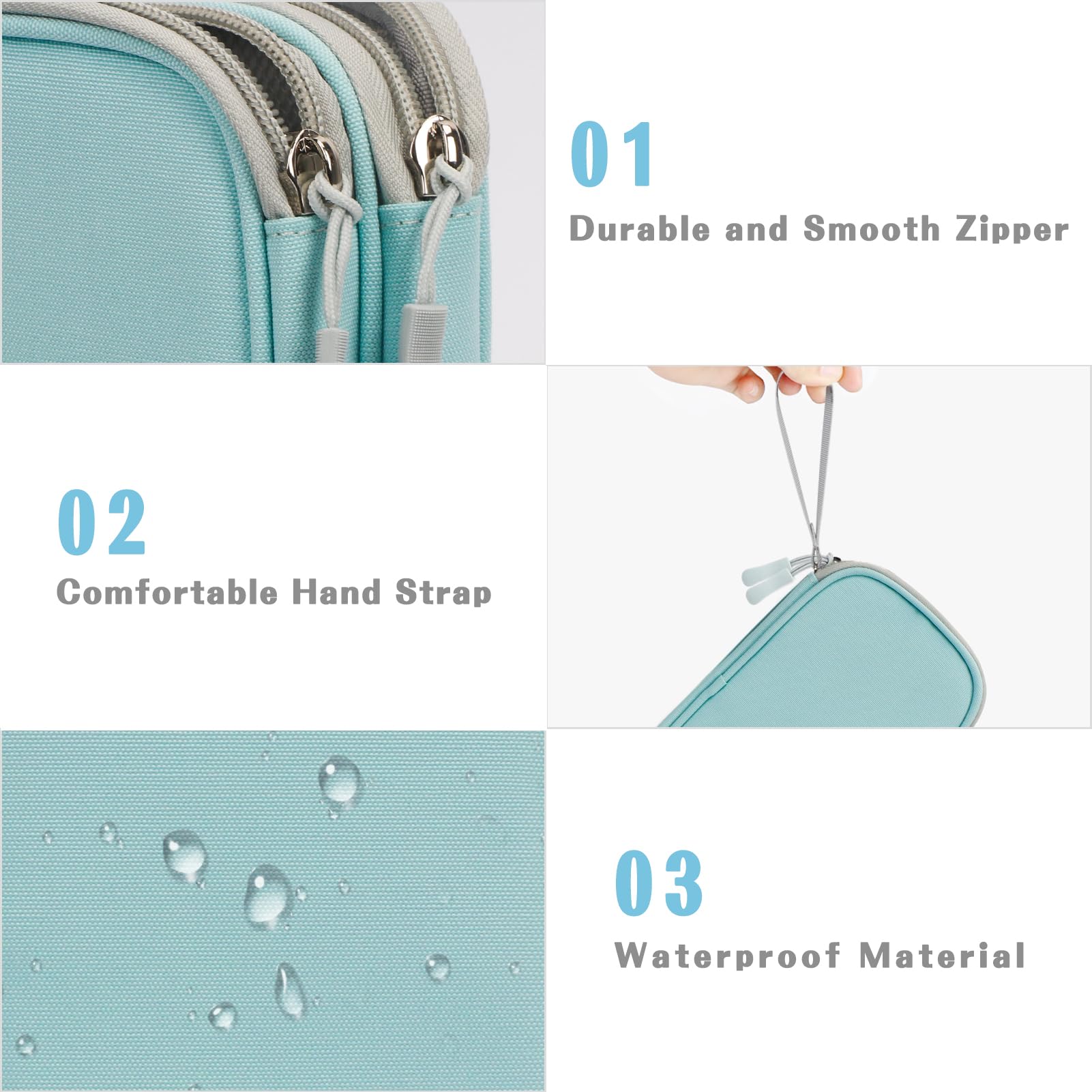 Fyy Electronic Organizer, Travel Cable Organizer Bag Pouch Electronic Accessories Carry Case Portable Waterproof Double Layers S