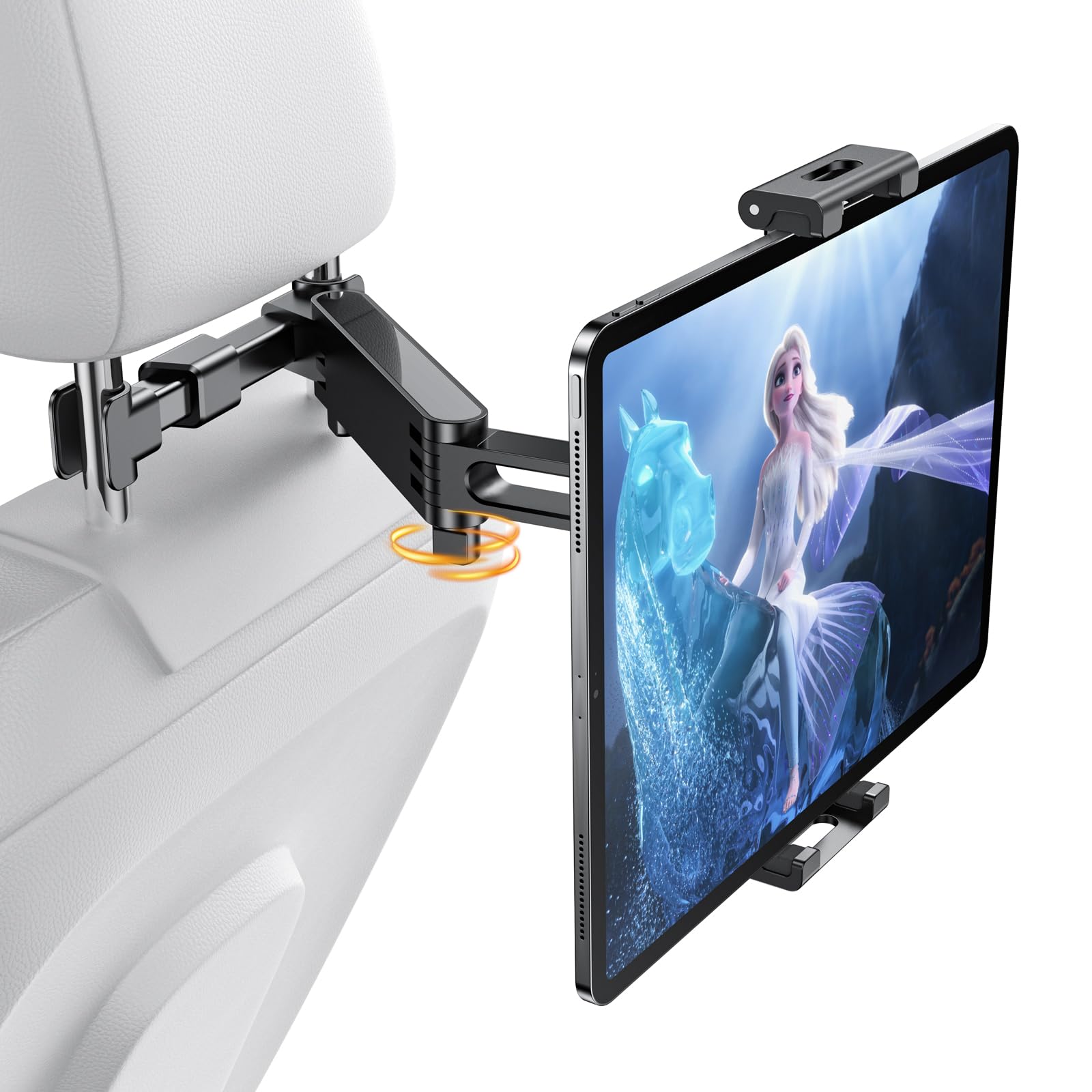 Urbanite Tablet Holder For Car[Extension Arm] Car Back Seat For Ipad Holder, Tablet Mount Road Trip Essentials For Kid, Compatib