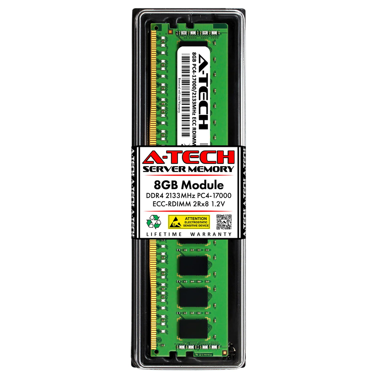 A Tech 8Gb Ddr4 2133Mhz Pc4 17000 Ecc Rdimm 2Rx8 1.2V Dual Rank Ecc Registered Dimm 288 Pin Server & Workstation Ram Memory Upgr