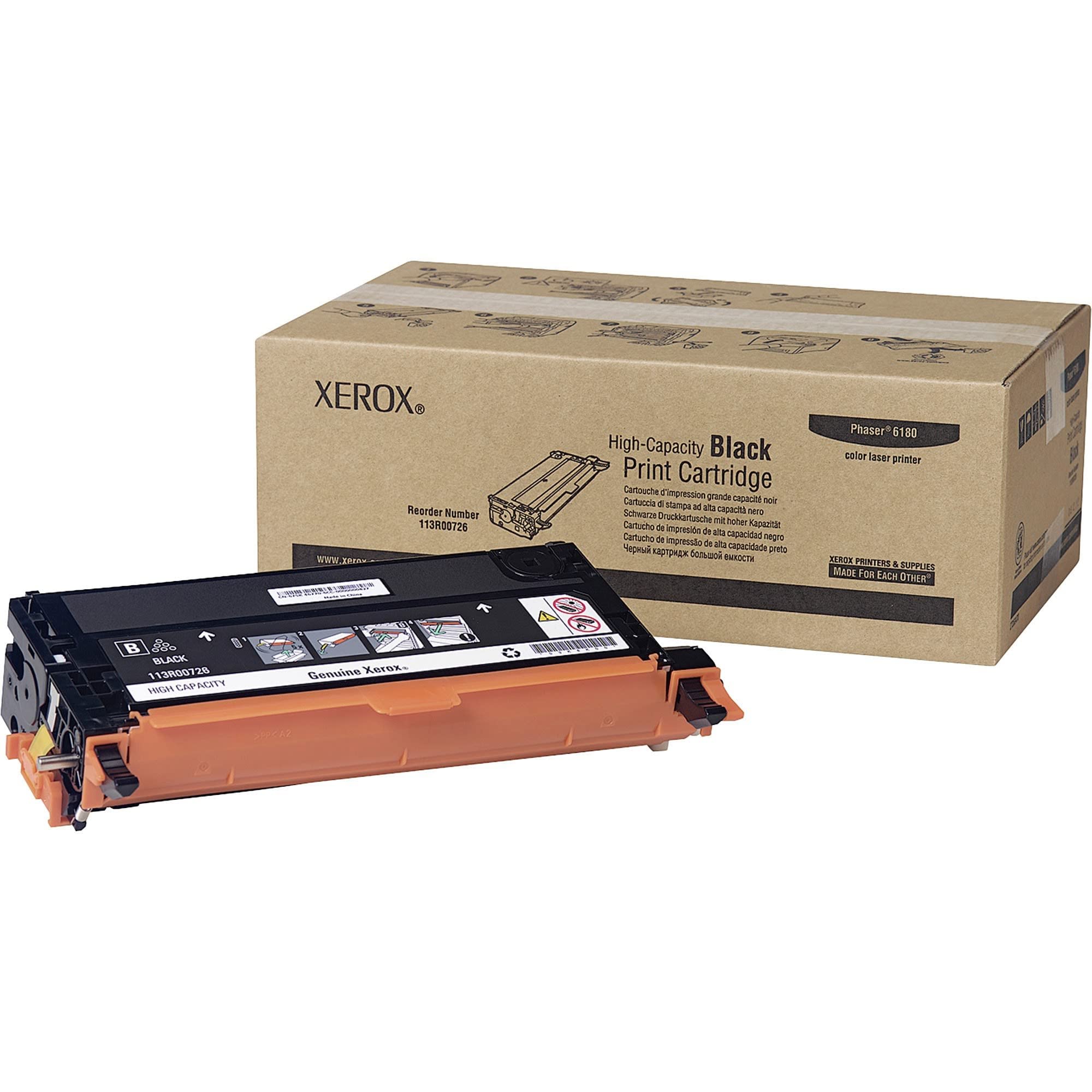 Xerox Phaser 6180 Black (113R00722, 113R00726) 8K Compatible Toner