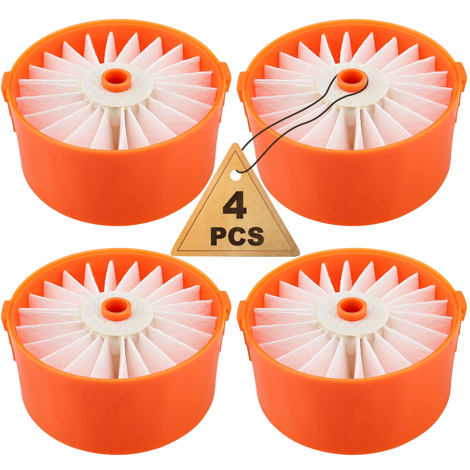 4 Pack Filter Element For Black+Decker Powerseries Cordless Stick Vacuum Cleaner Bsv2020G, Bsv2020P # N665227