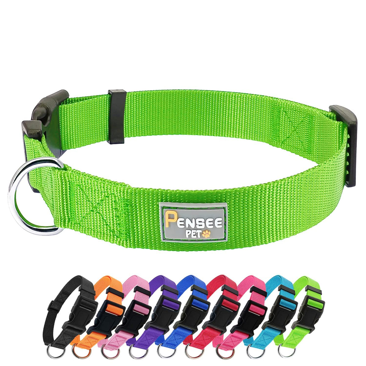Green Dog Collar For Small Medium Large Dogs