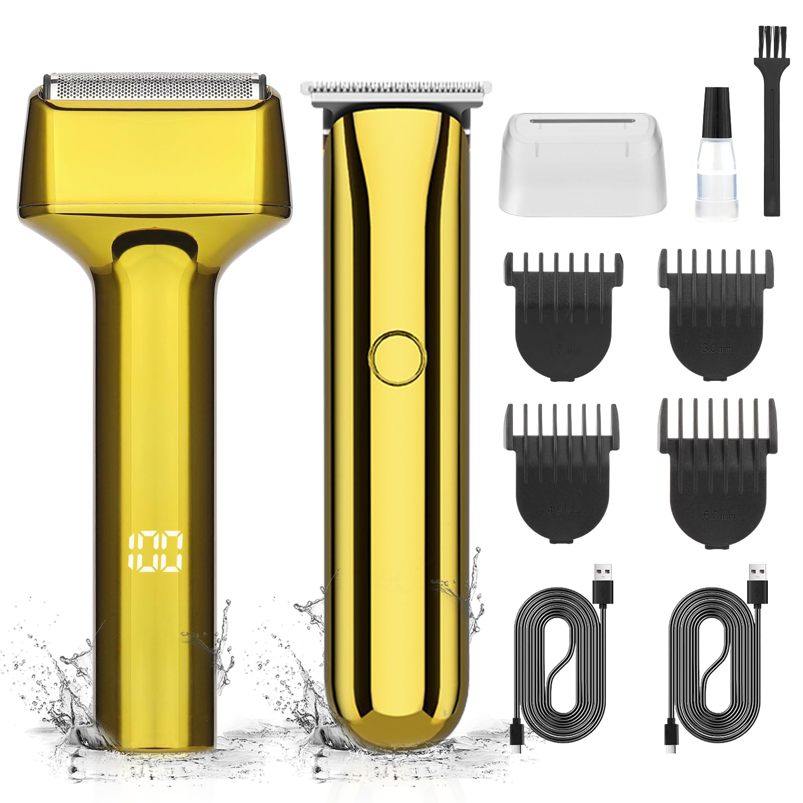 Gsky Hair Clippers For Men, Professional Clippers And Trimmers Set, Cordless Clippers For Hair Cutting, Beard Trimmer, Barber Cl