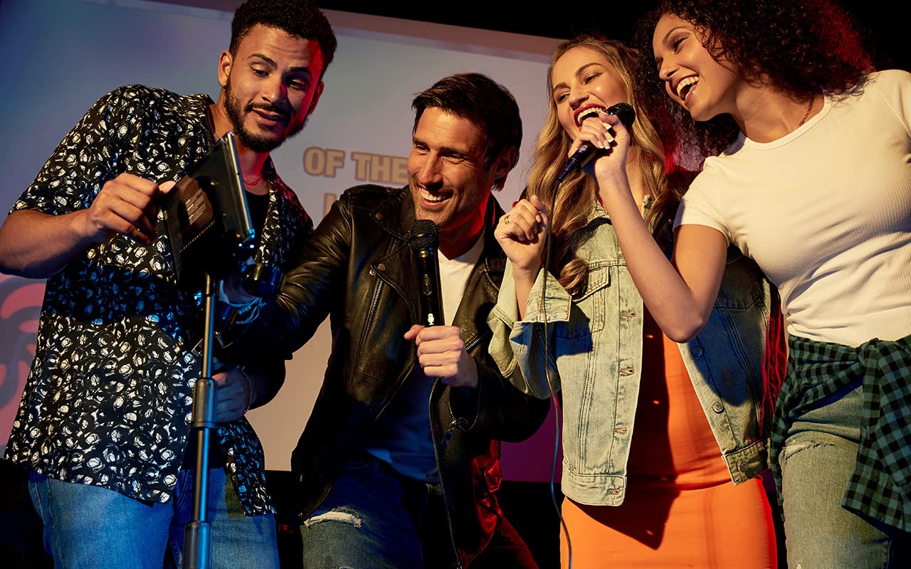 Singing Machine Singcast Max Bluetooth Video Casting Karaoke Machine, Party Speaker, Microphone, 22 Voice Effects, Pitch Correct