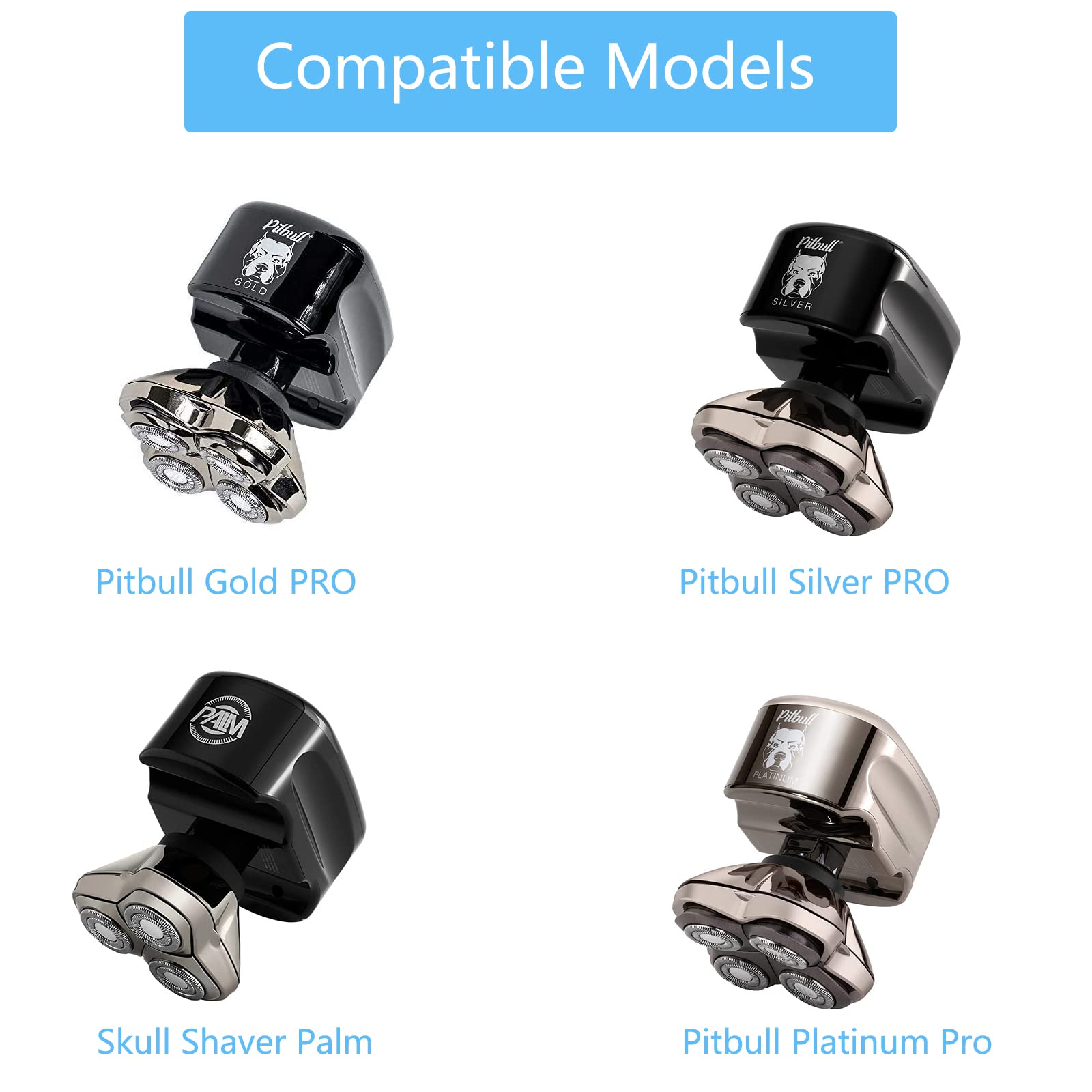 Vhbw Power Cord For Skull Shaver, Charger For Pitbull Gold Pro/Silver Pro/Platinum/Palm Beast Trimmer, Replacement Ac Power Adap