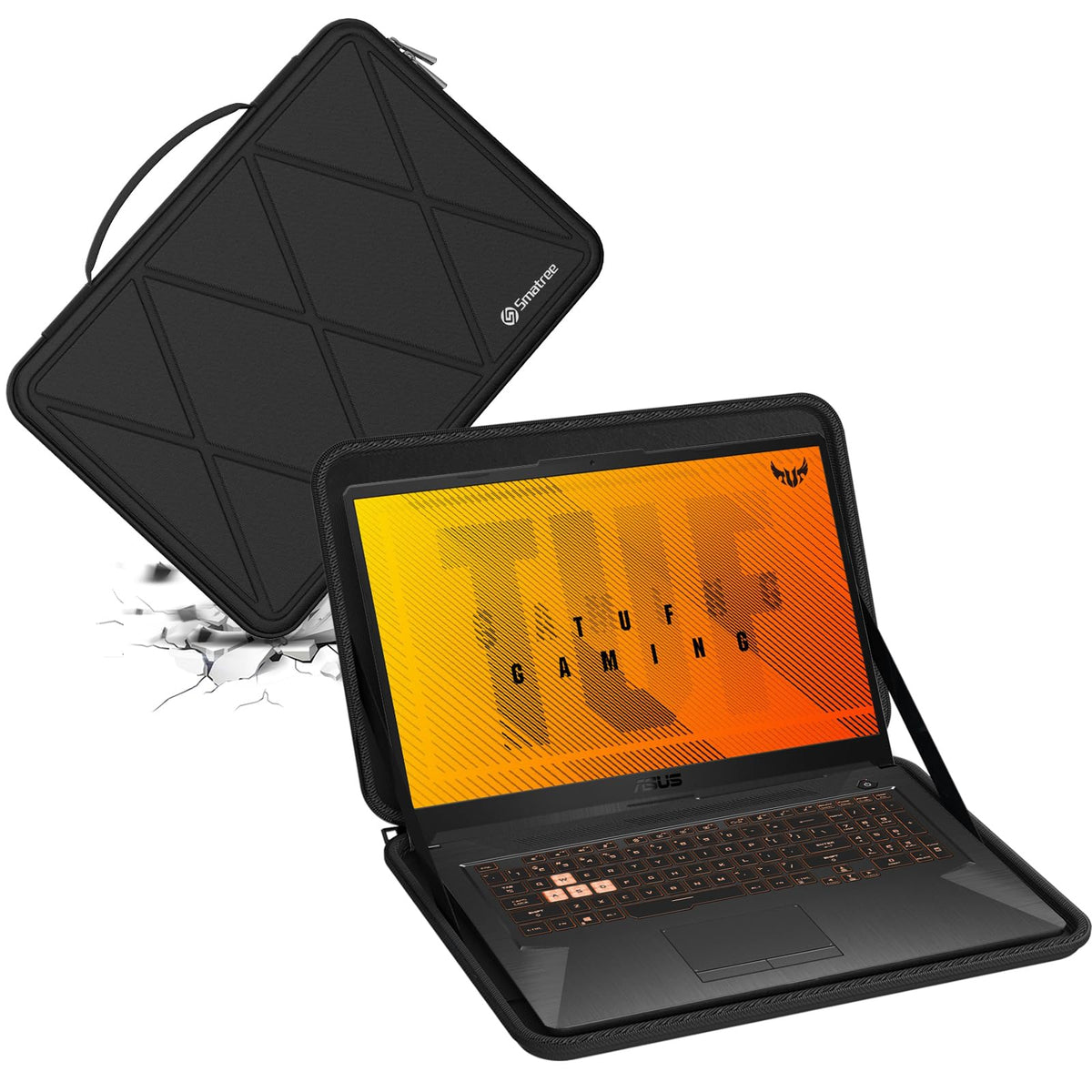 Smatree Hard EVA Protective Sleeve Compatible for 17.3 inch ASUS Chromebook CX1 CX1700, for ASUS TUF Gaming A17 2023/2022/2021, TUF Gaming F17 2022/2021, 2021 ROG Zephyrus S17 GX703HS Laptop(X8324)