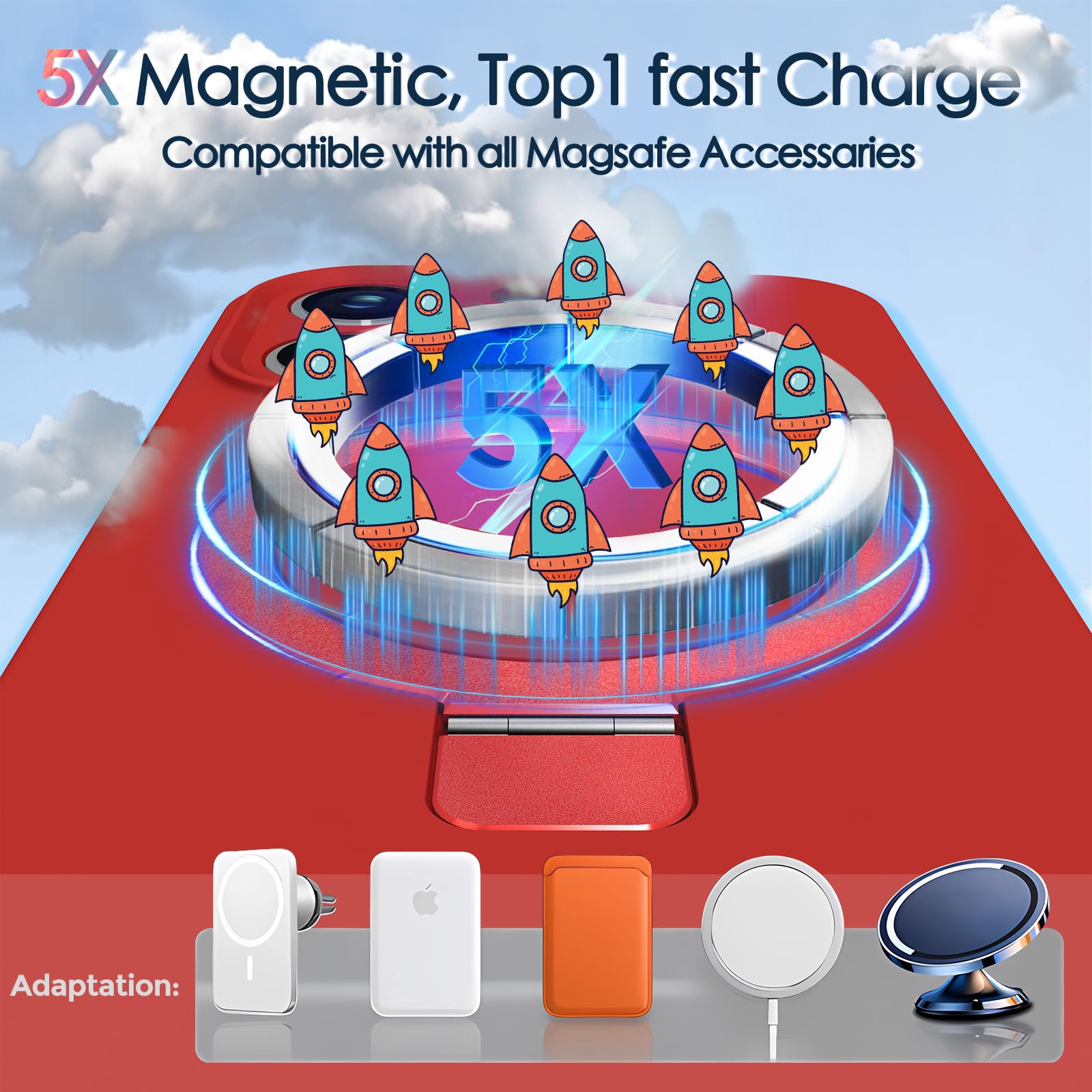 Kmambag Mag Ring Designed For Iphone 16 Pro Max Case, Liquid Silicone [Moisturizing Factor] Extreme Soft Slim Phone Case With St