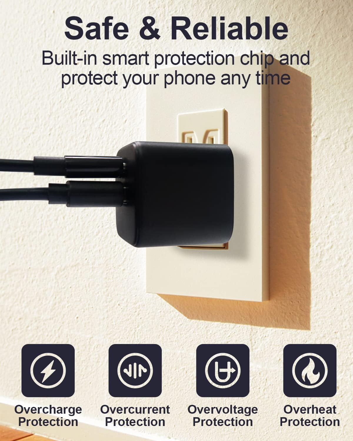 15W Fast Charger For All Kindle Fire Tablets With 6.6Ft Usb C And Micro Cable (Designed For Use With All Fire Tablets And All Ki