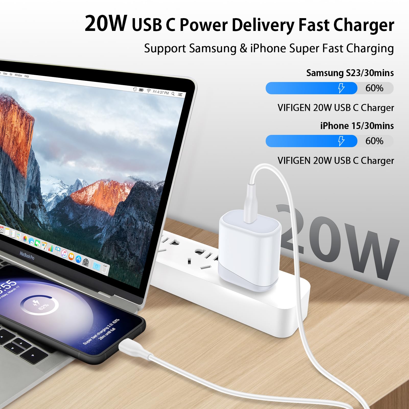 Fast Iphone 16 Charger For Iphone 16 Pro Max/16 Pro/16 Plus/16/15,Ipad Pro Air Mini,Usb C Block Charger For Google Pixel 9 Pro F