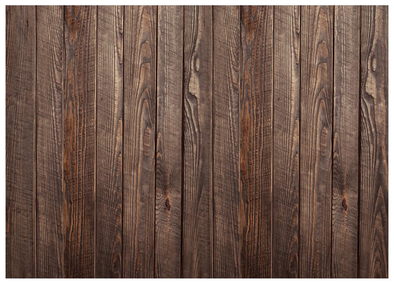 Wolada 7X5Ft Wood Backdrop Rustic Backdrops For Photography Vinyl Brown Wood Backdrop Baby Shower Backdrop Dark Wood Look Backdr