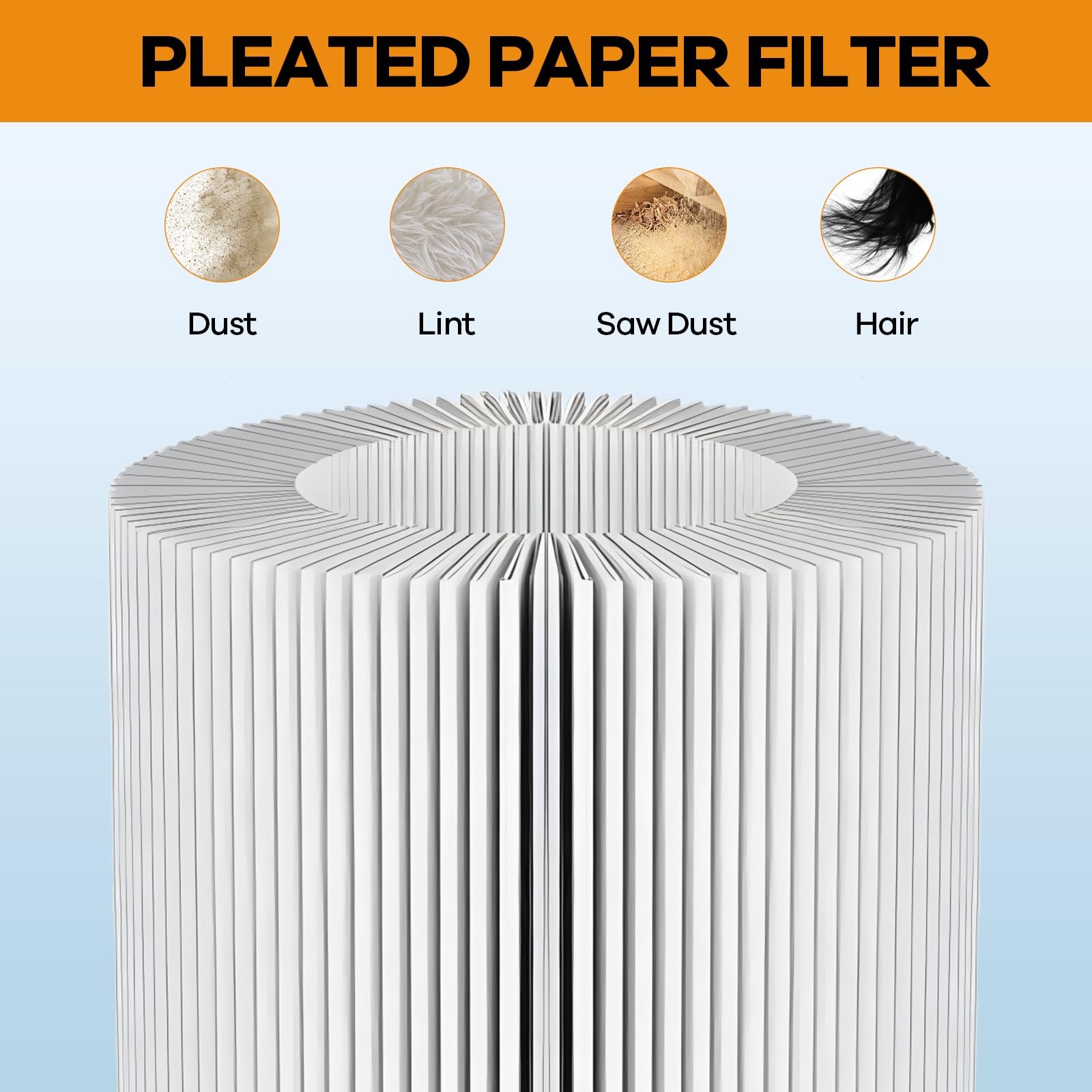 2 Pack Vf4000 Replacement Filter, Standard Wet/Dry Vac Filter Vf4000 Compatible With Ridgid Vacs Wet Dry 5 20 Gal & 6 9 Gal Husk