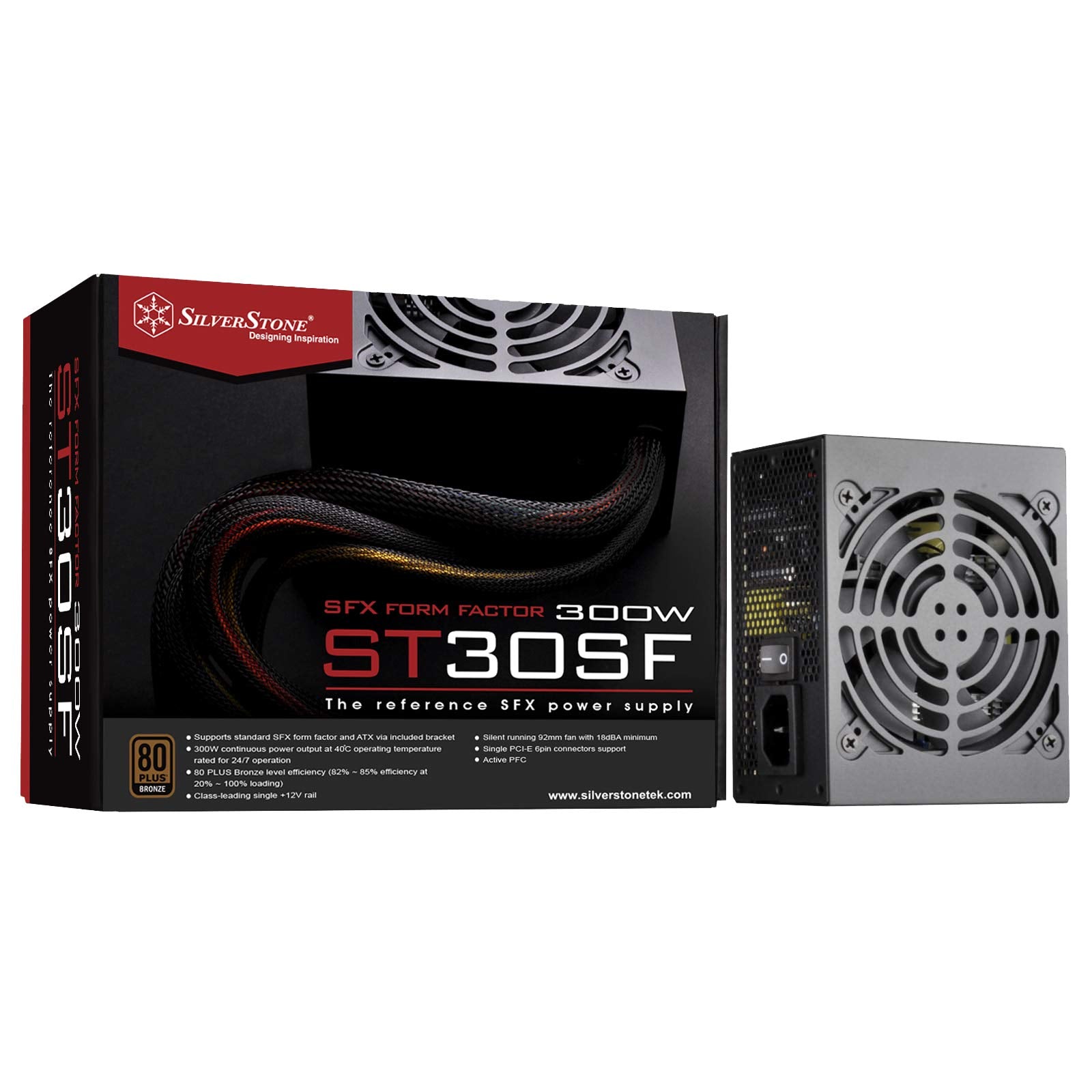 Silverstone St30Sf V2 80 Plus Bronze 300W Sfx Power Supply, Sst St30Sf V2