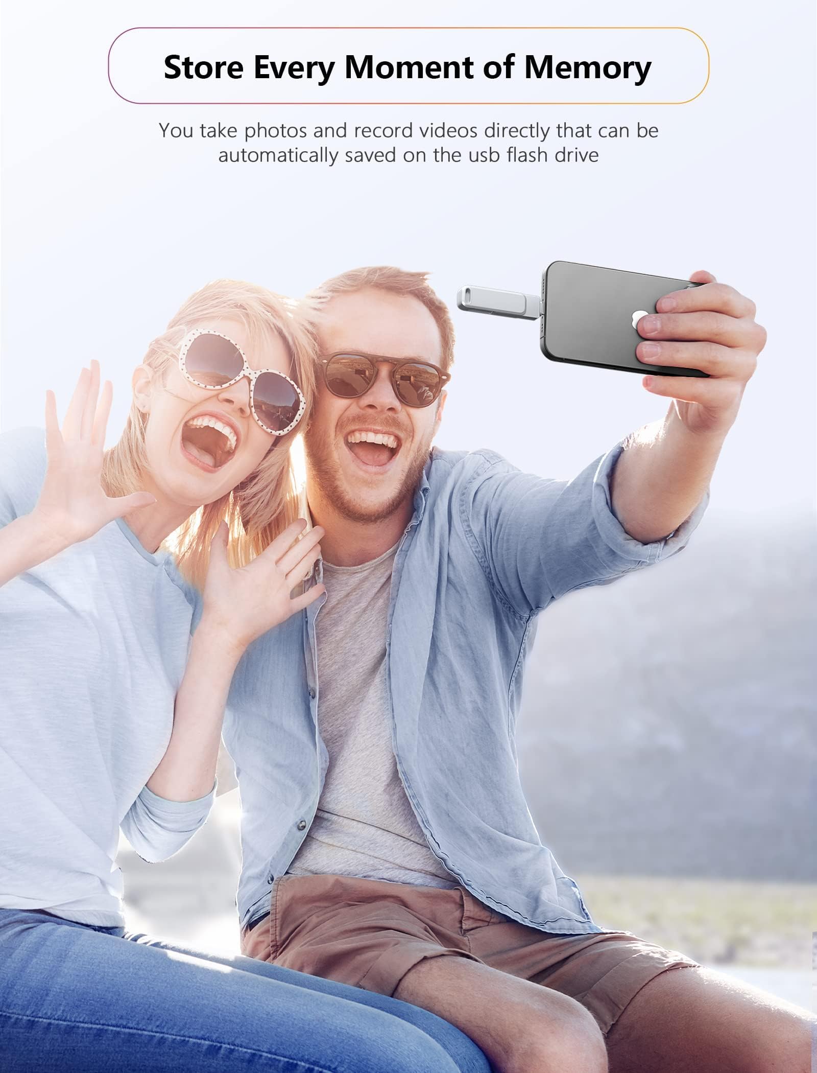 Mfi Certified Flash Drive 256Gb For Iphone Usb Memory Stick Thumb Drives High Speed Usb Stick,Photo Stick External Storage For I