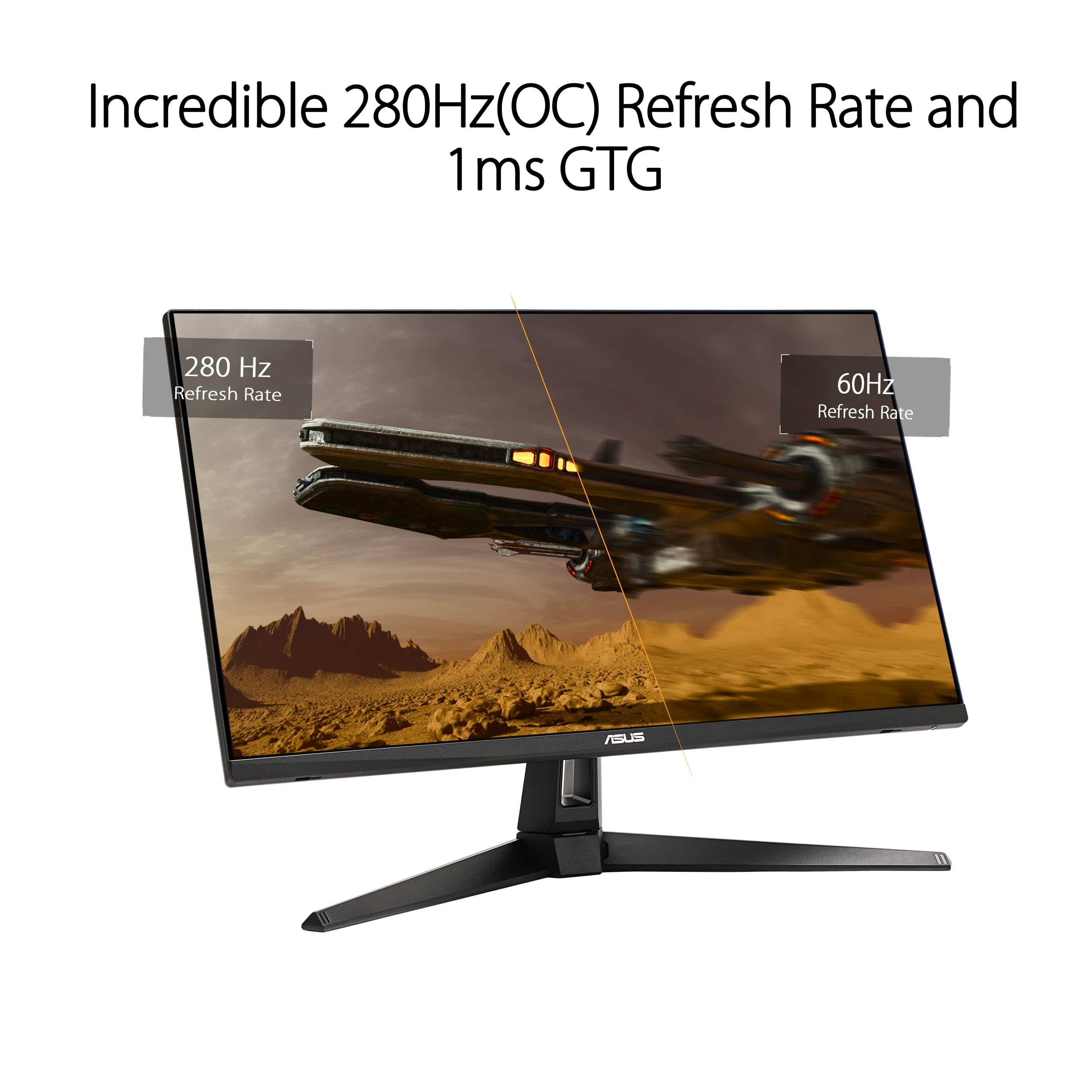 Asus Tuf Gaming 27    1080P Hdr Monitor (Vg279Qm1A) - Full Hd (1920 X 1080), 280Hz, 1Ms, Fast Ips, Extreme Low Motion Blur Sync,
